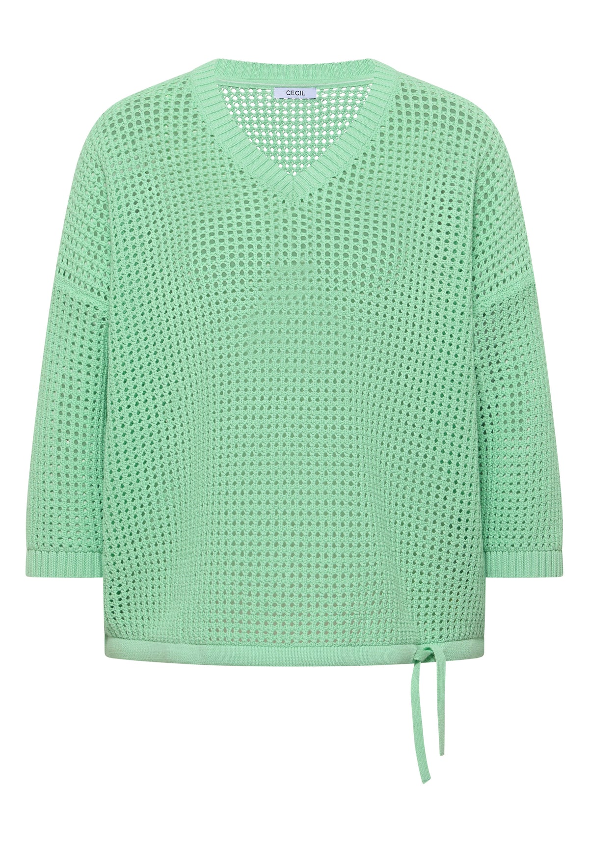 Kurzarm Pullover im Crochet-Look