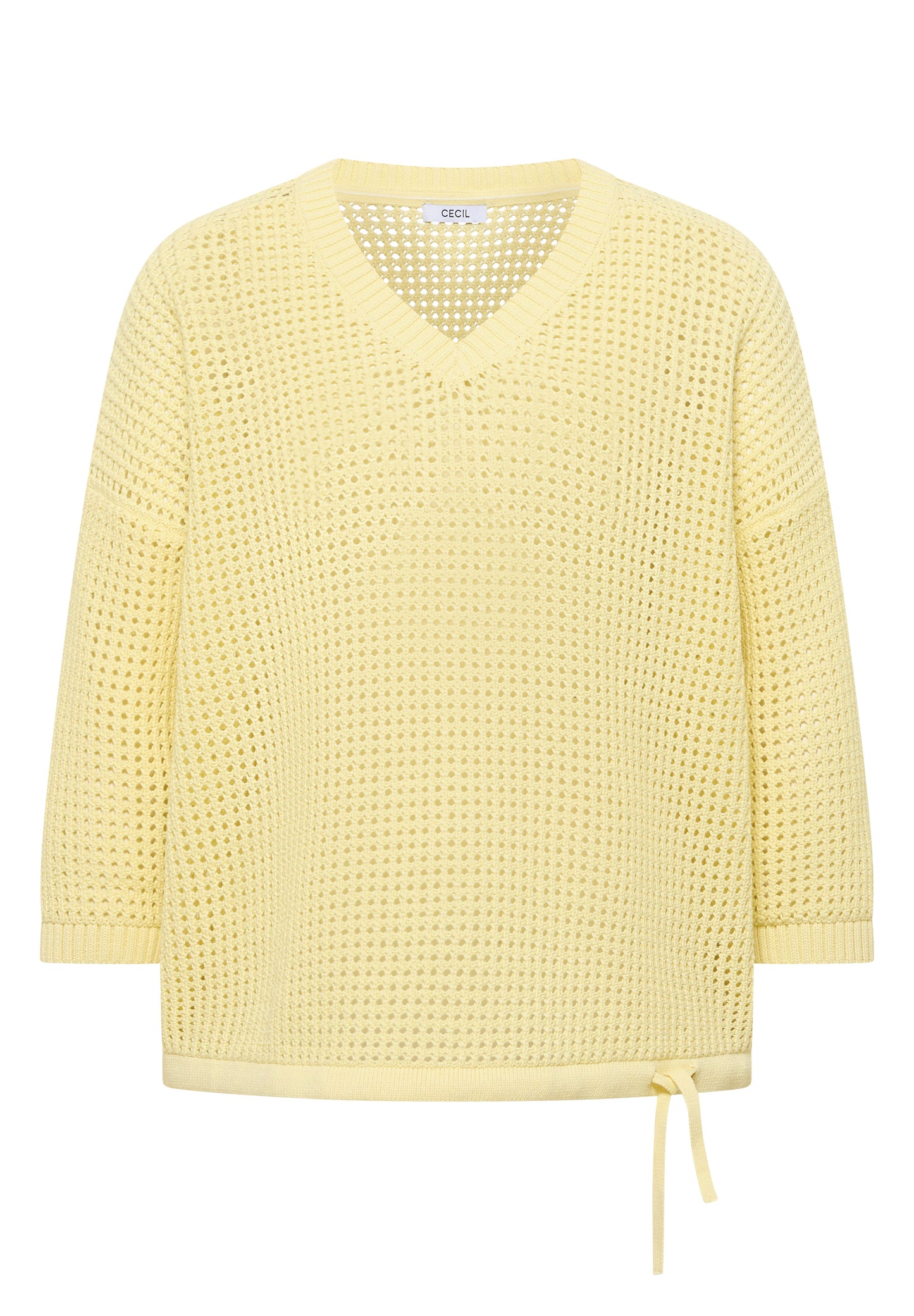Kurzarm Pullover im Crochet-Look