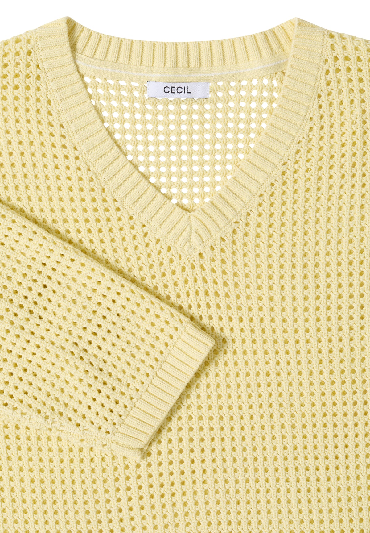 Kurzarm Pullover im Crochet-Look