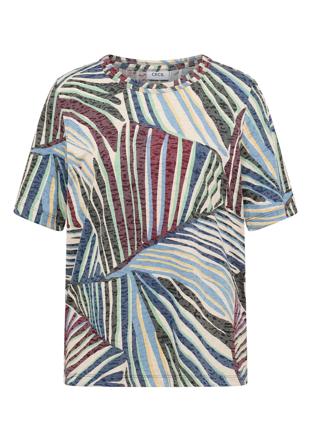 T-Shirt im Ausbrenner-Look mit Print