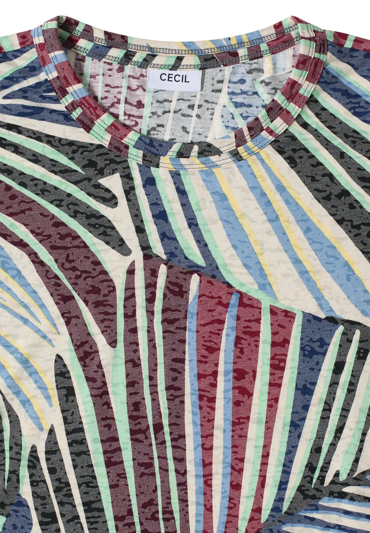 T-Shirt im Ausbrenner-Look mit Print