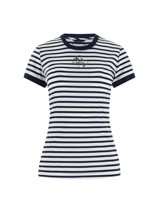 SS CN STRIPED MINI 4G LOGO TEE