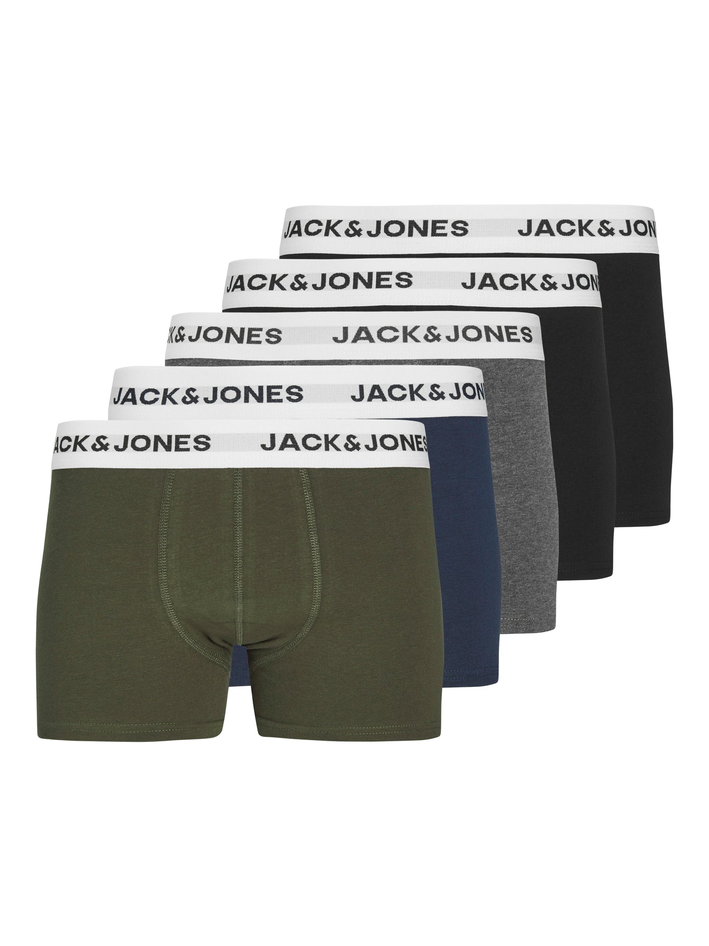 JACBASIC WHITE WB TRUNKS 5 PACK NOOS JNR