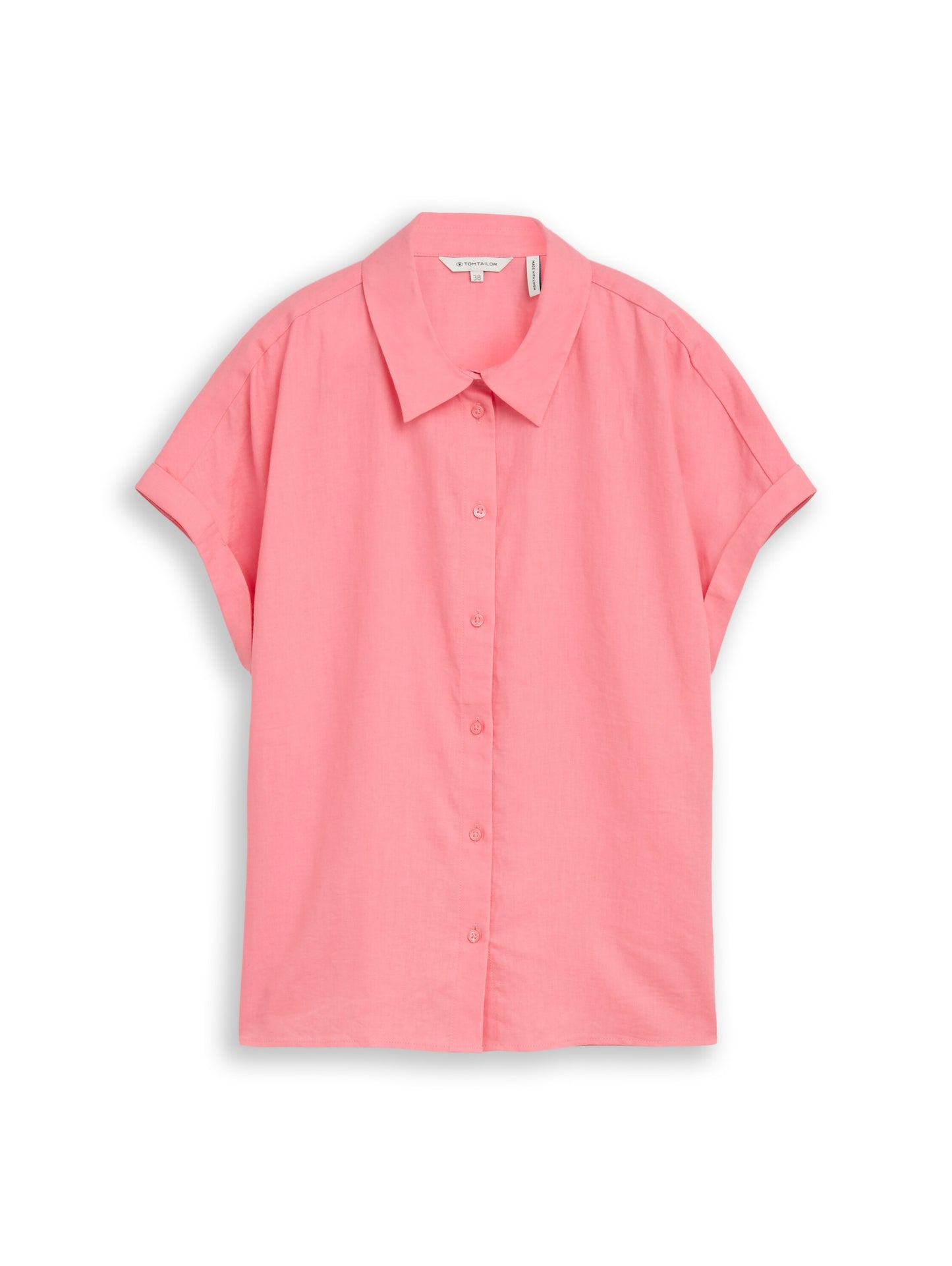 Loose Fit Bluse mit Leinenanteil
