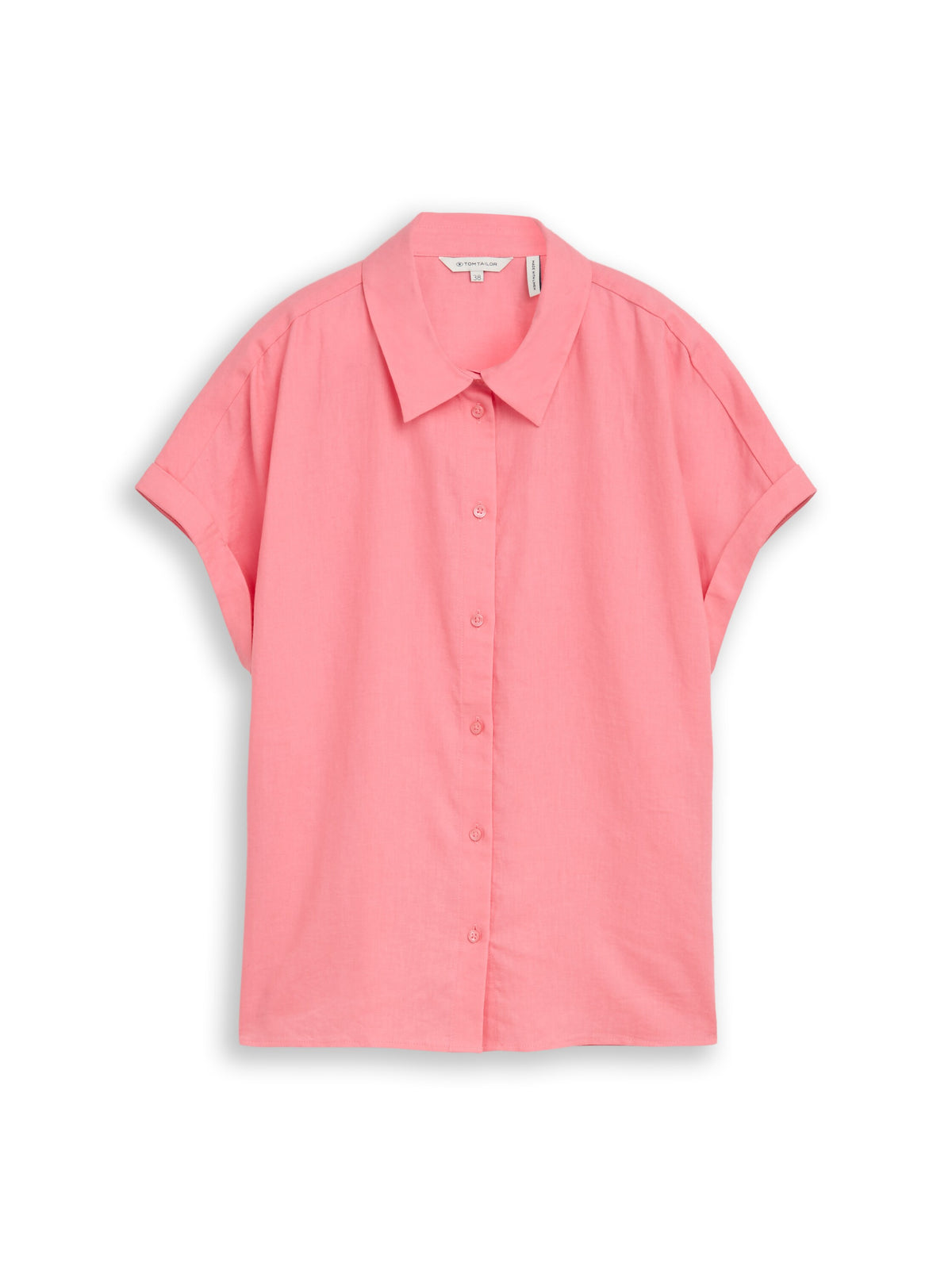 Loose Fit Bluse mit Leinenanteil