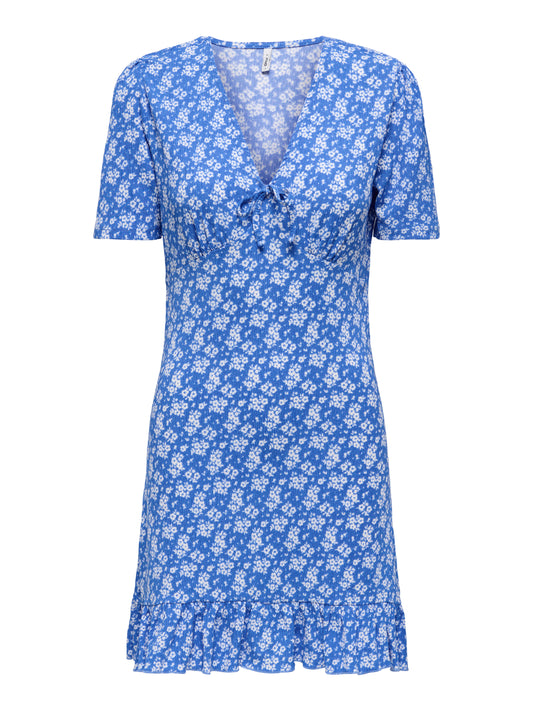 ONLMOLLY S/S V-NECK DRESS JRS NOOS