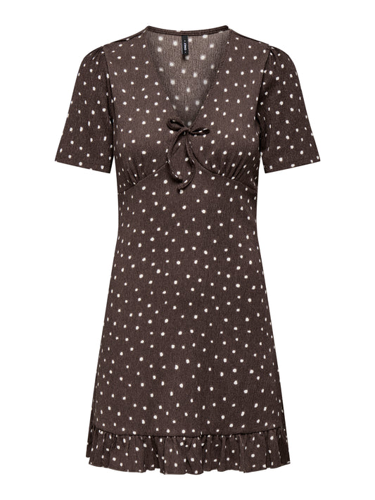 ONLMOLLY S/S V-NECK DRESS JRS NOOS