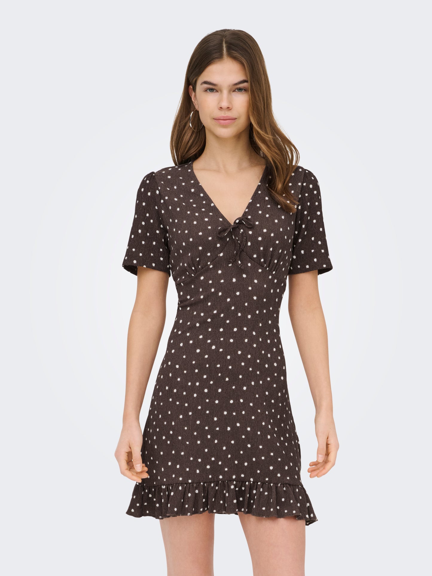 ONLMOLLY S/S V-NECK DRESS JRS NOOS