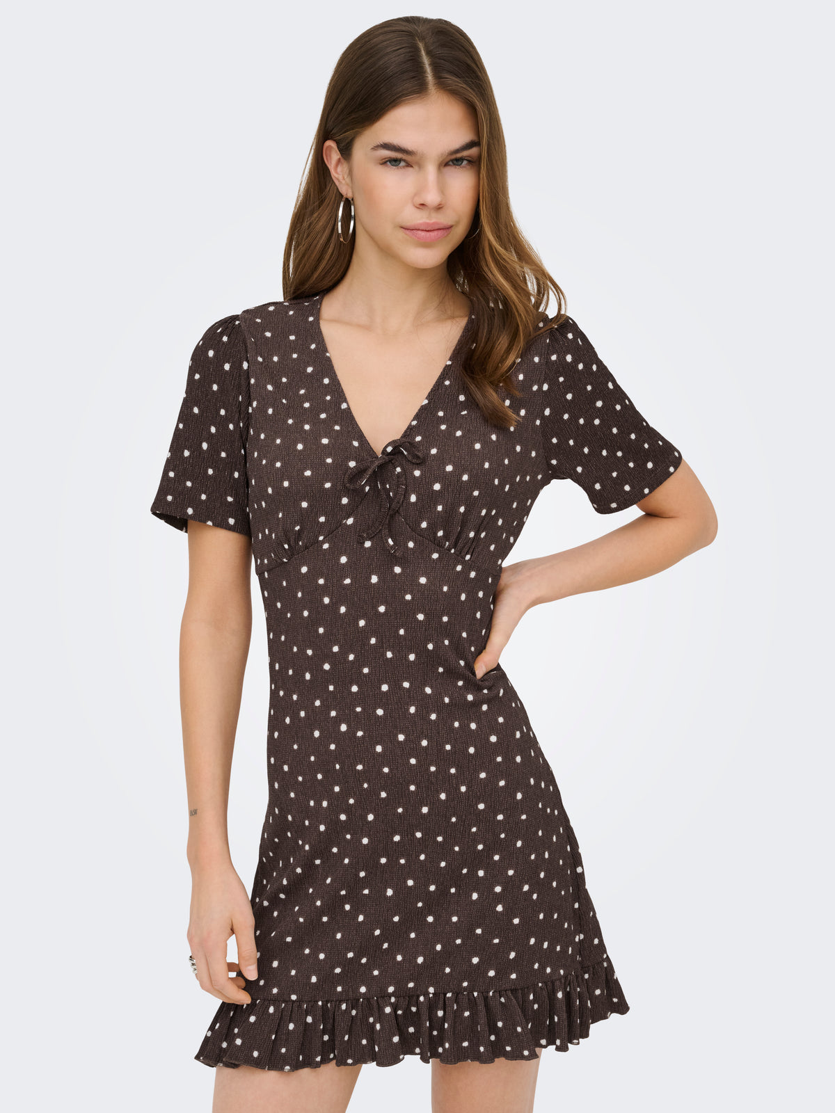 ONLMOLLY S/S V-NECK DRESS JRS