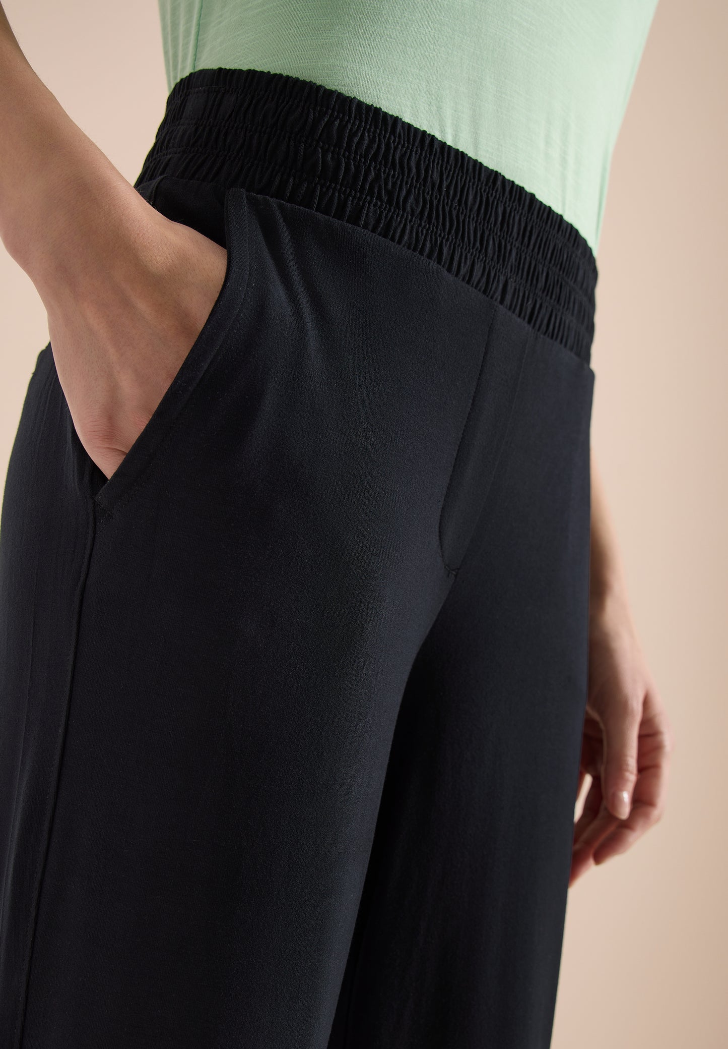 High Waist Wide Leg Hose im Loose Fit