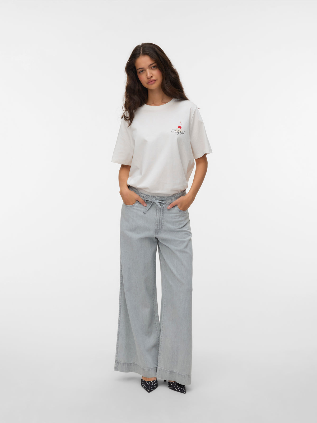 VMAISA MR WIDE PALAZZO JEANS MIX