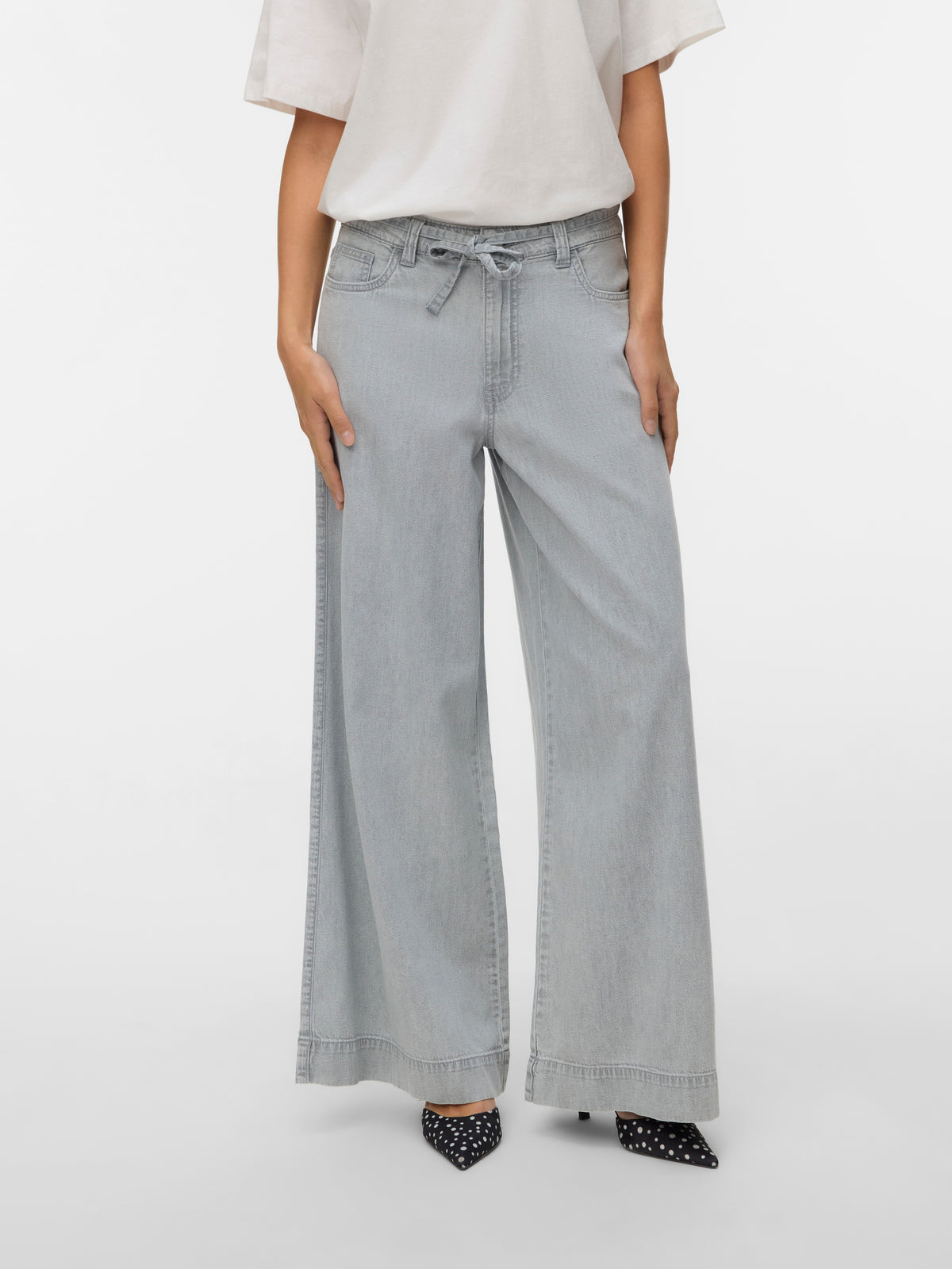 VMAISA MR WIDE PALAZZO JEANS MIX