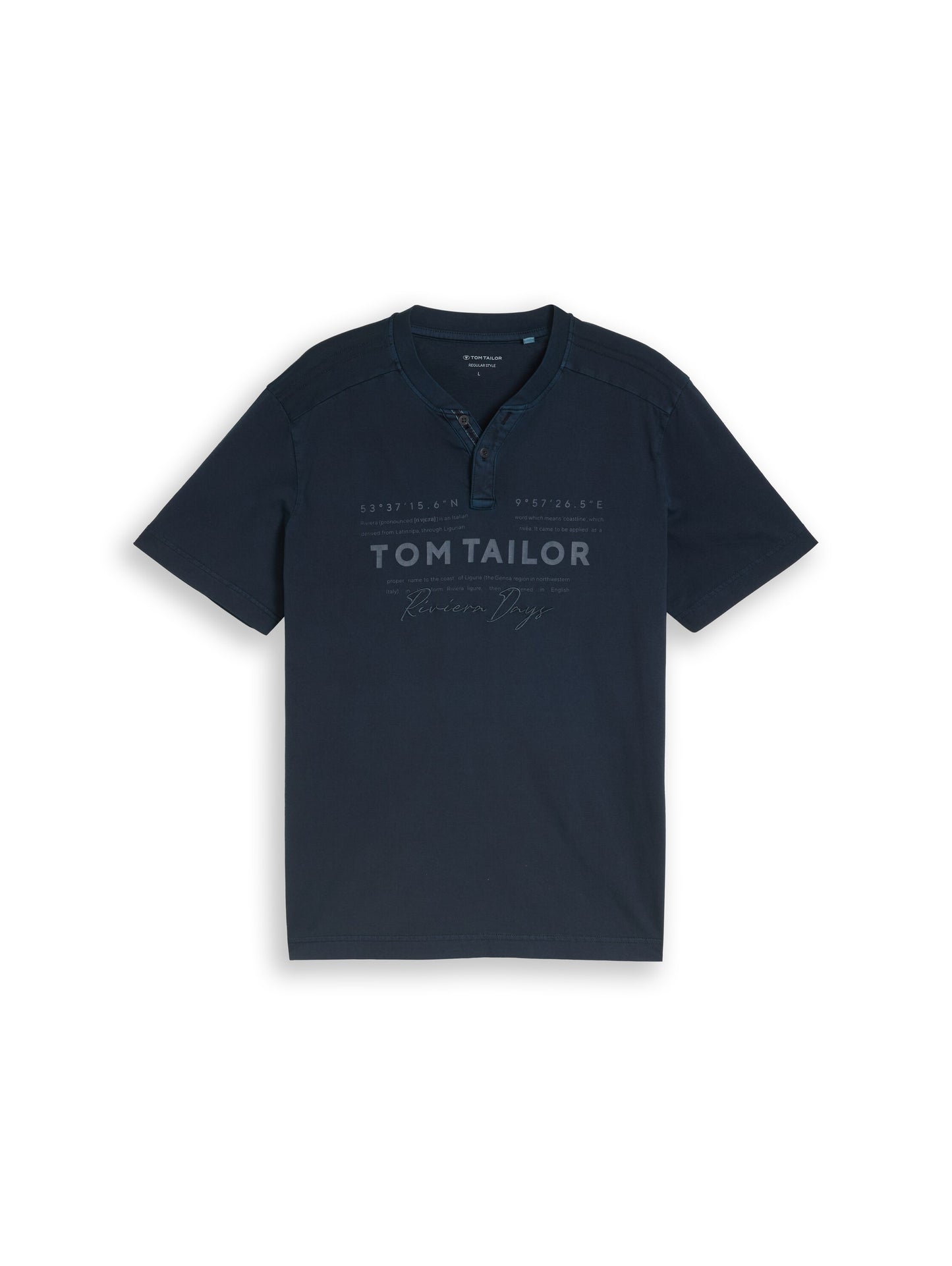 Henley T-Shirt im Used-Look