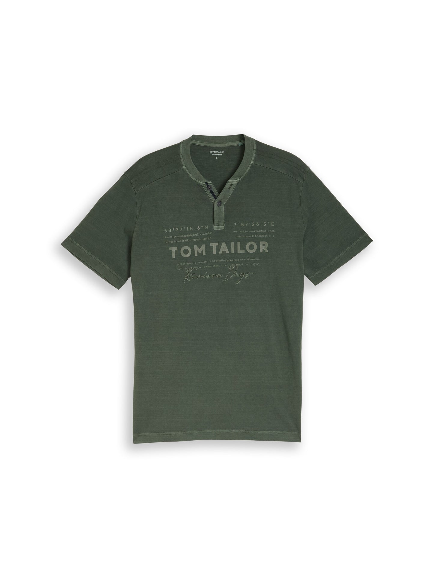 Henley T-Shirt im Used-Look