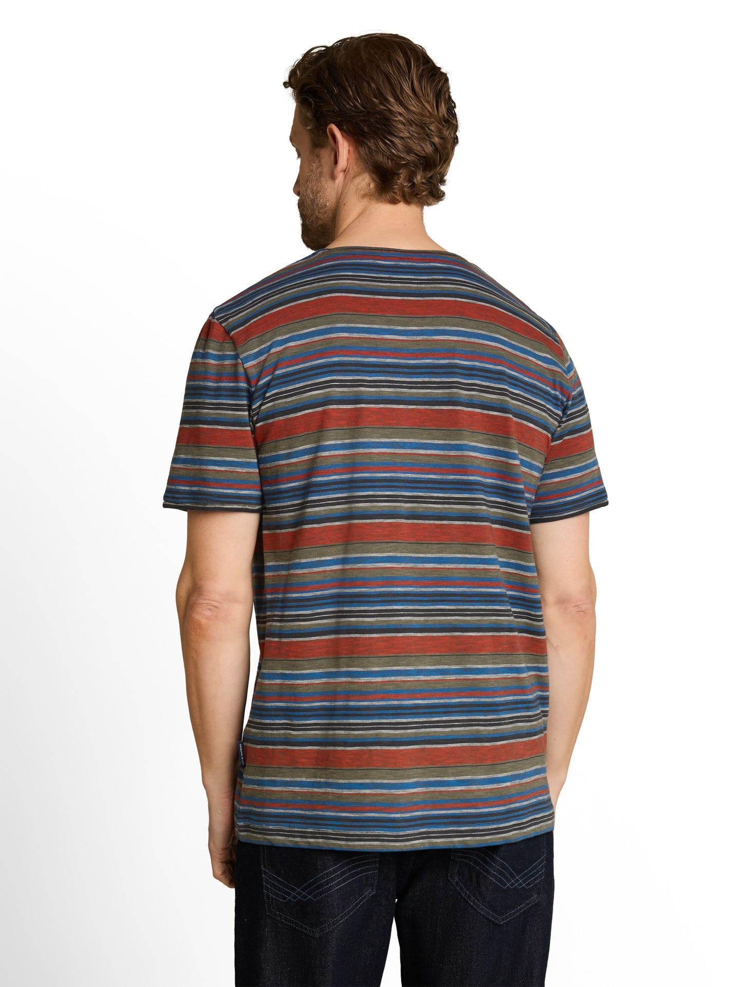 T-Shirt mit feinen Streifen