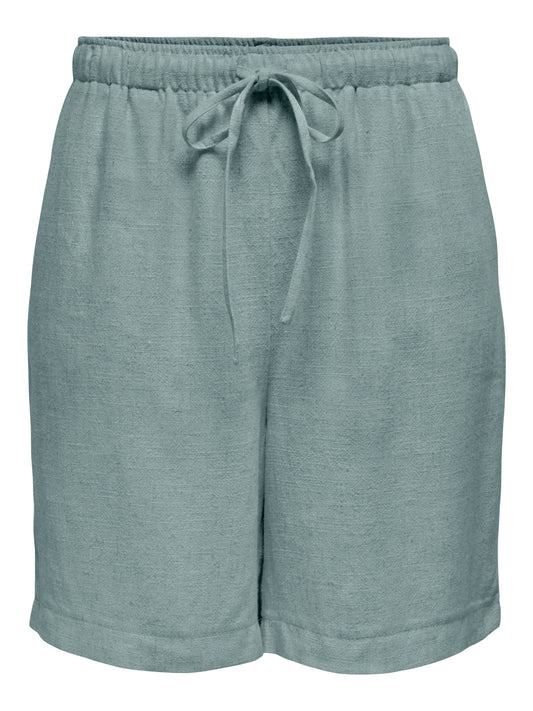 ONLSIESTA MW PULL-UP LIN BL SHORTS  NOOS