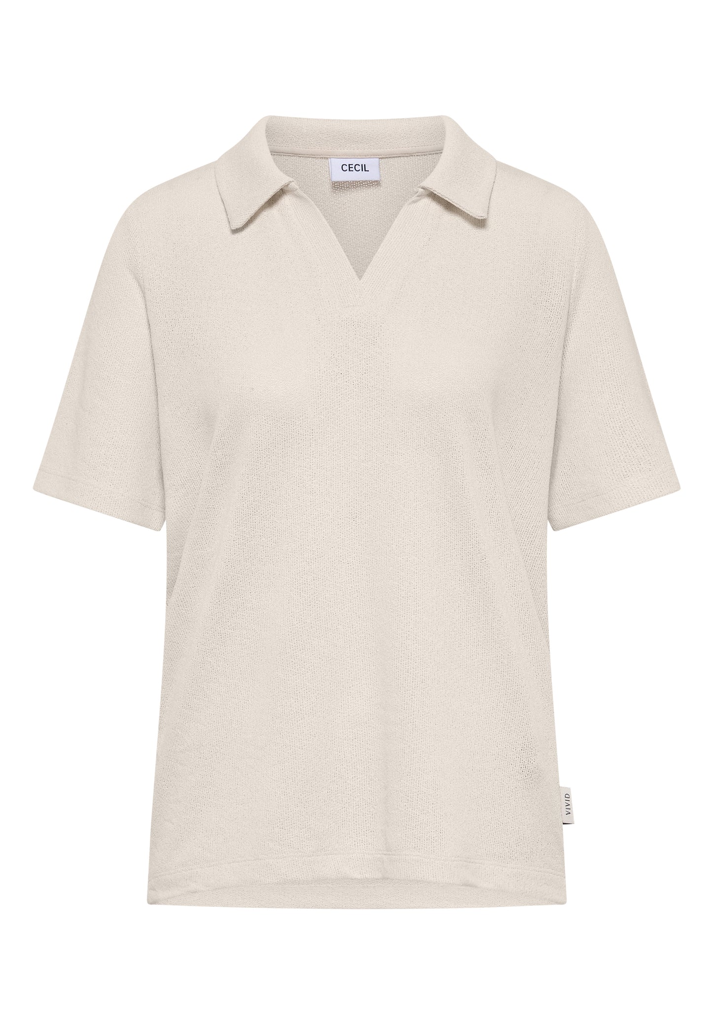 Kurzarm Poloshirt in Unifarbe