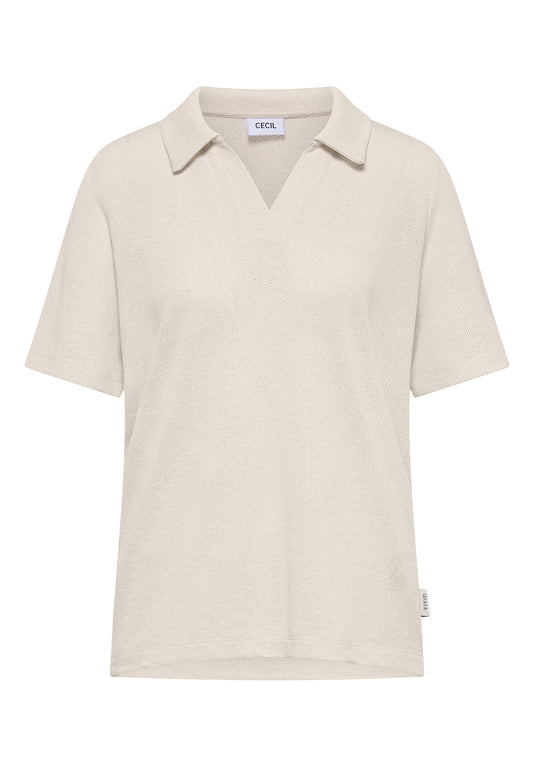 Kurzarm Poloshirt in Unifarbe