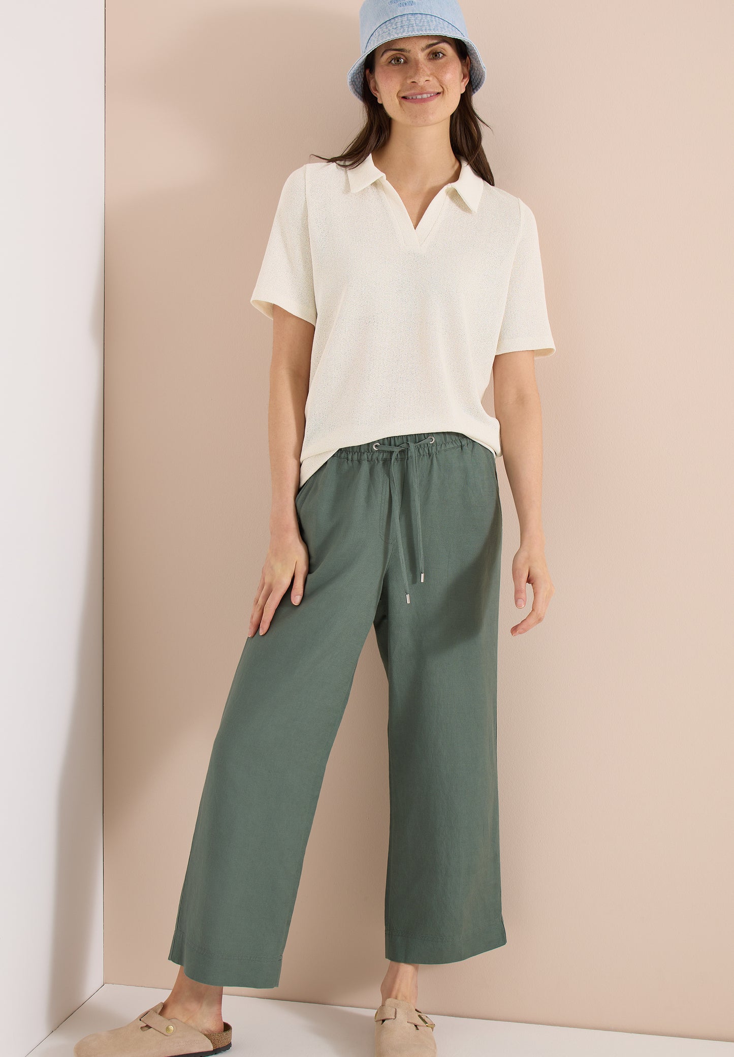 Kurzarm Poloshirt in Unifarbe
