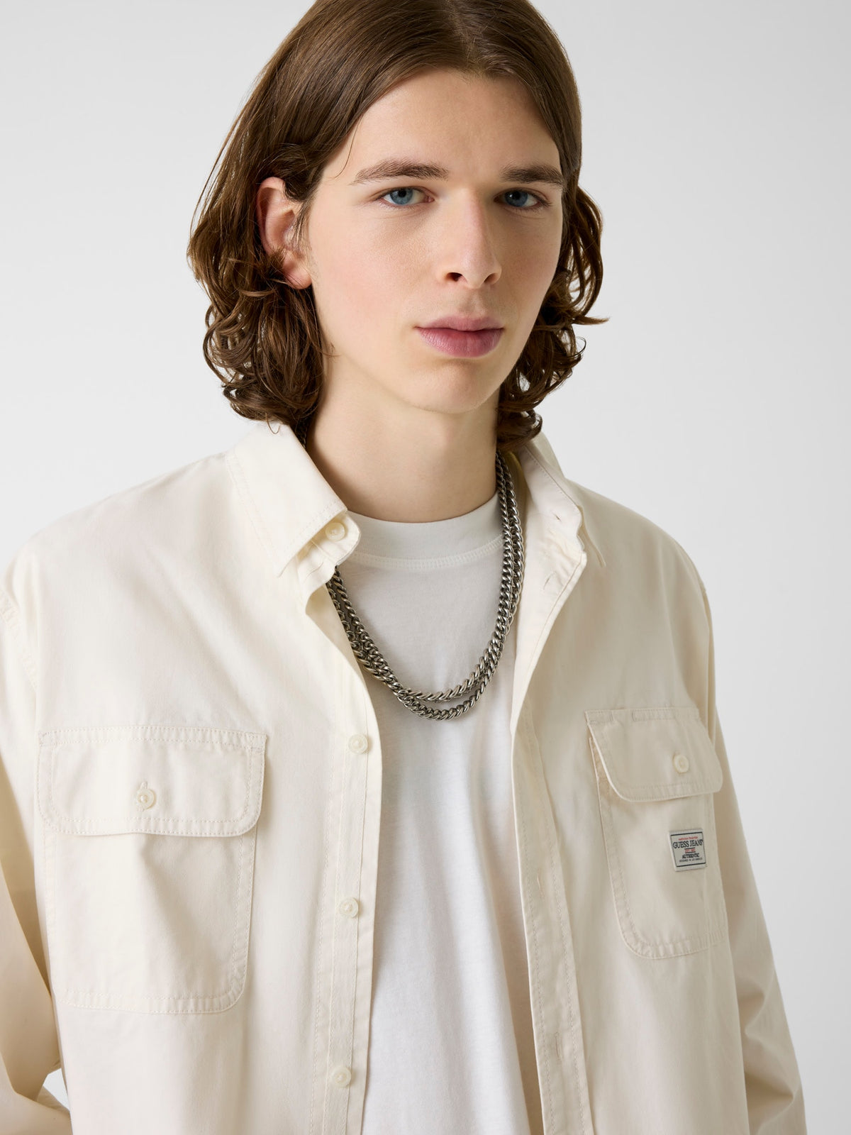 GJ LS BOXI CROPPED POCKET SHIR