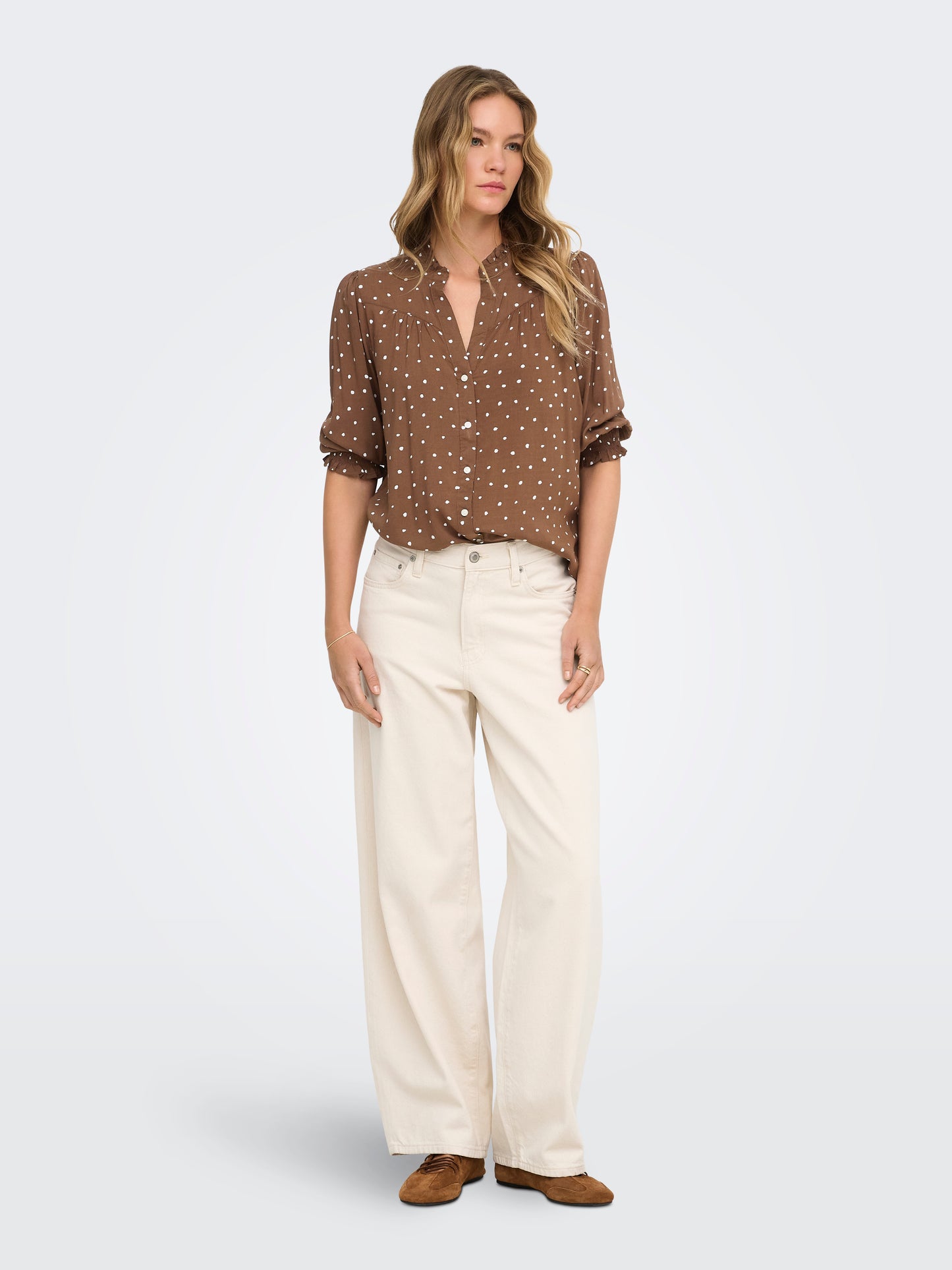 ONLRAYA 3/4 SHIRT WVN NOOS