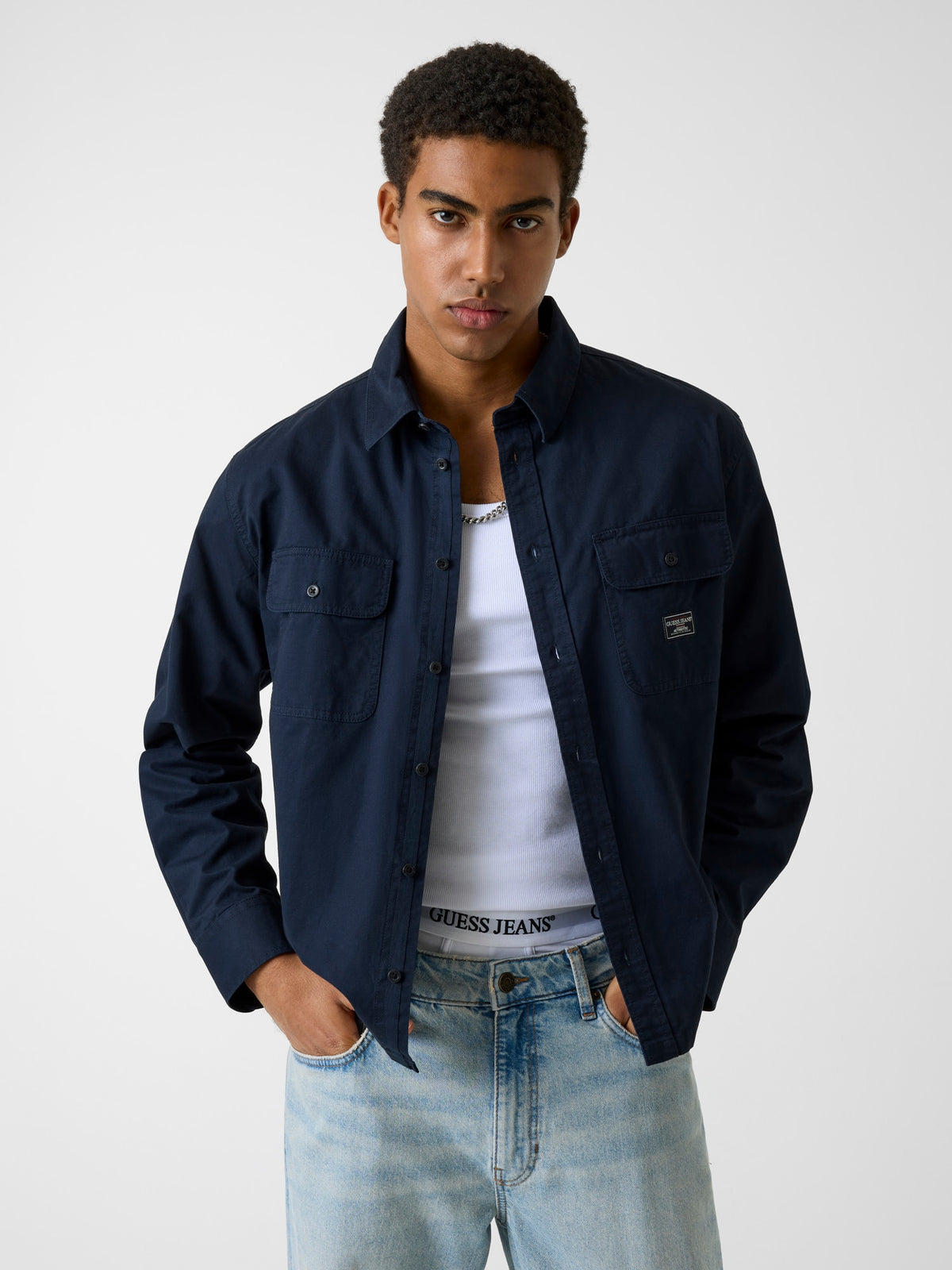 GJ LS BOXI CROPPED POCKET SHIR