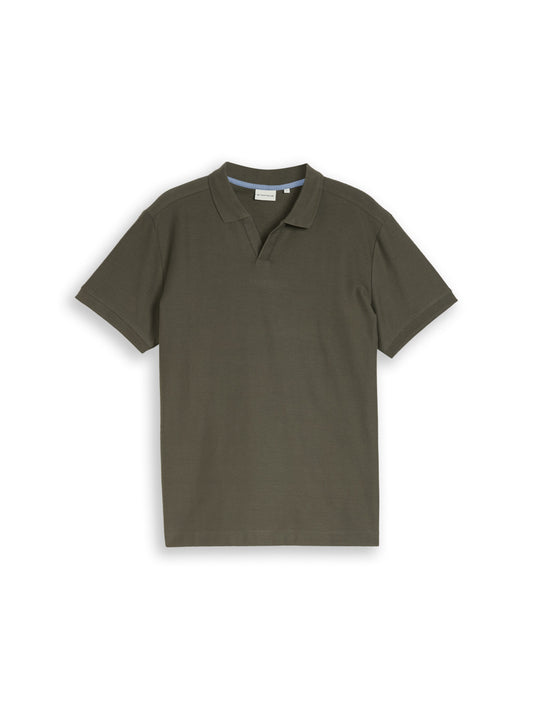Poloshirt mit Ottoman-Struktur