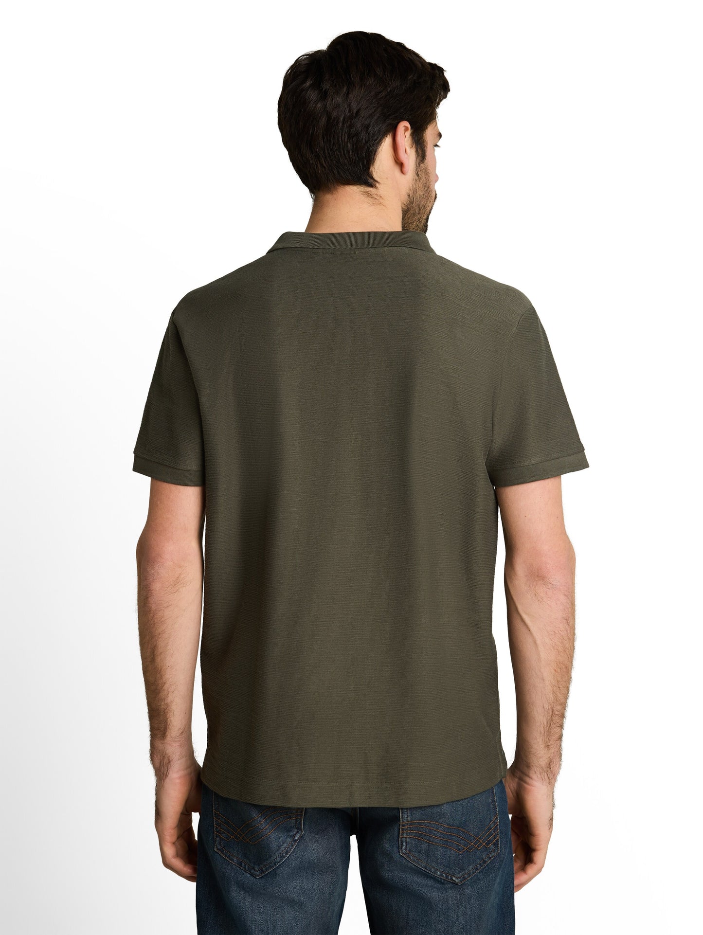 Poloshirt mit Ottoman-Struktur