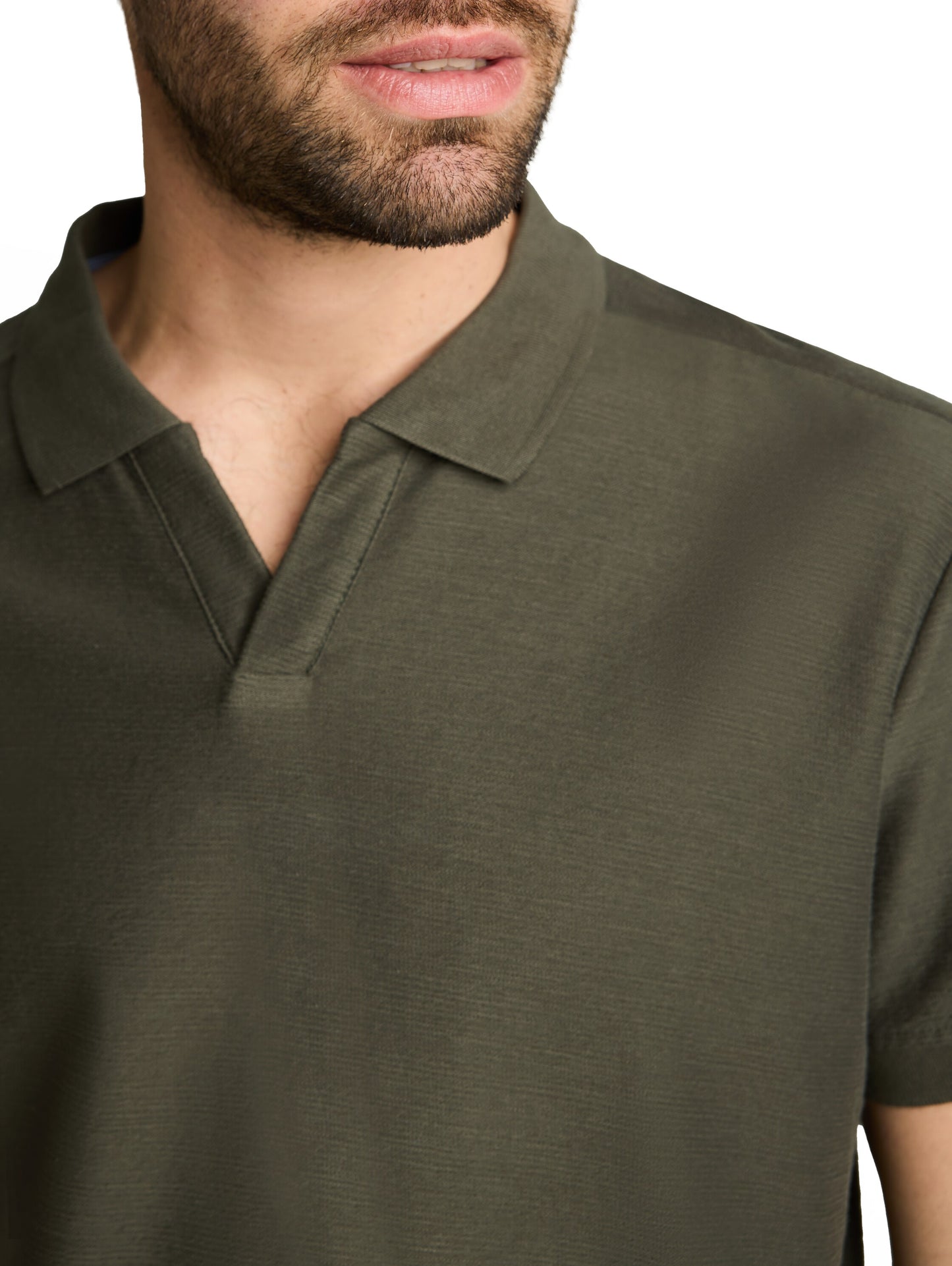 Poloshirt mit Ottoman-Struktur