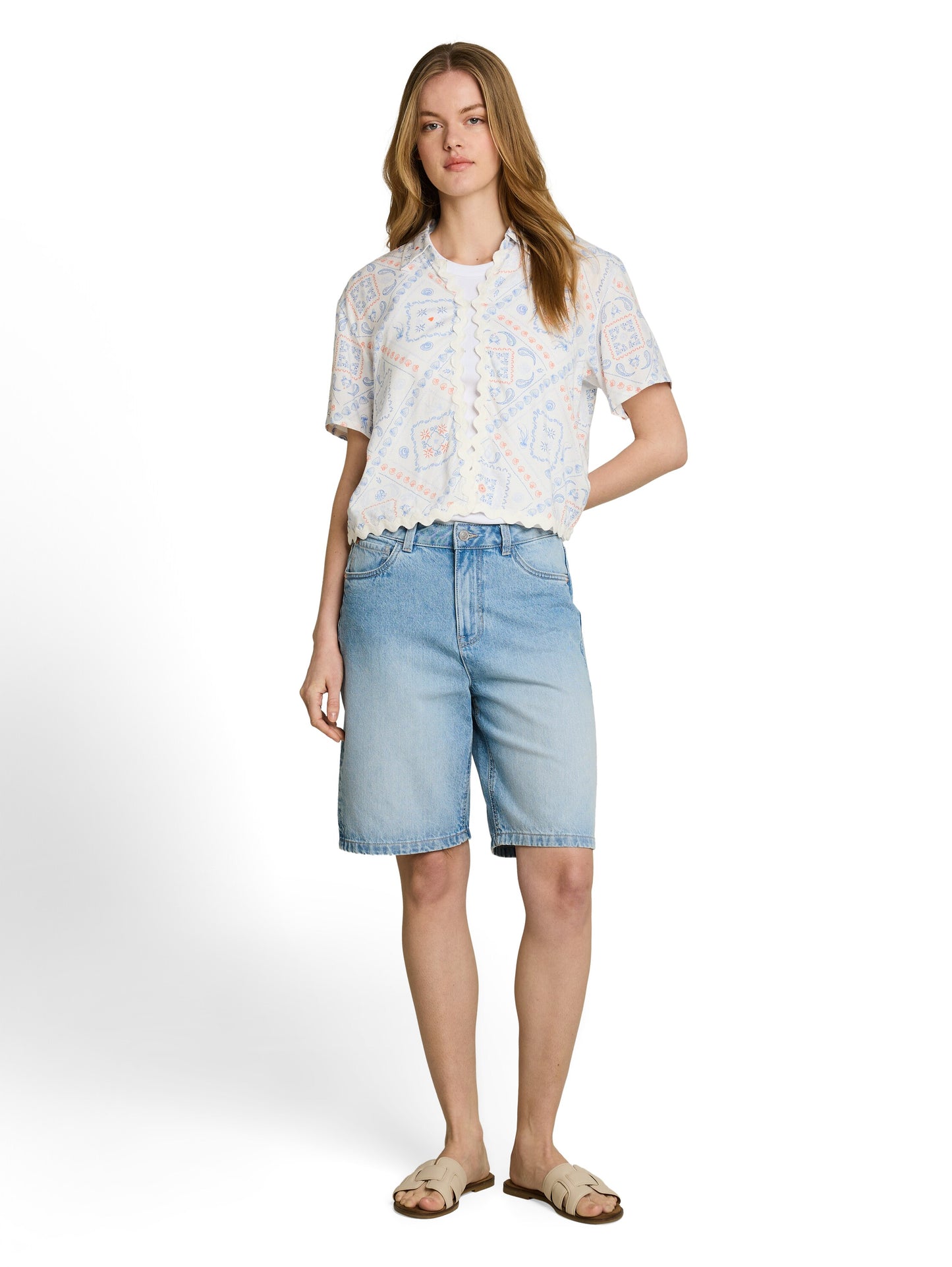 TTELIN STRAIGHT Bermuda Jeans Shorts