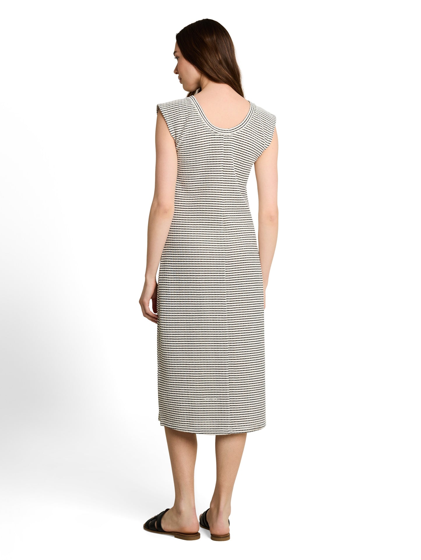 Fitted Jacquard Midi-Kleid