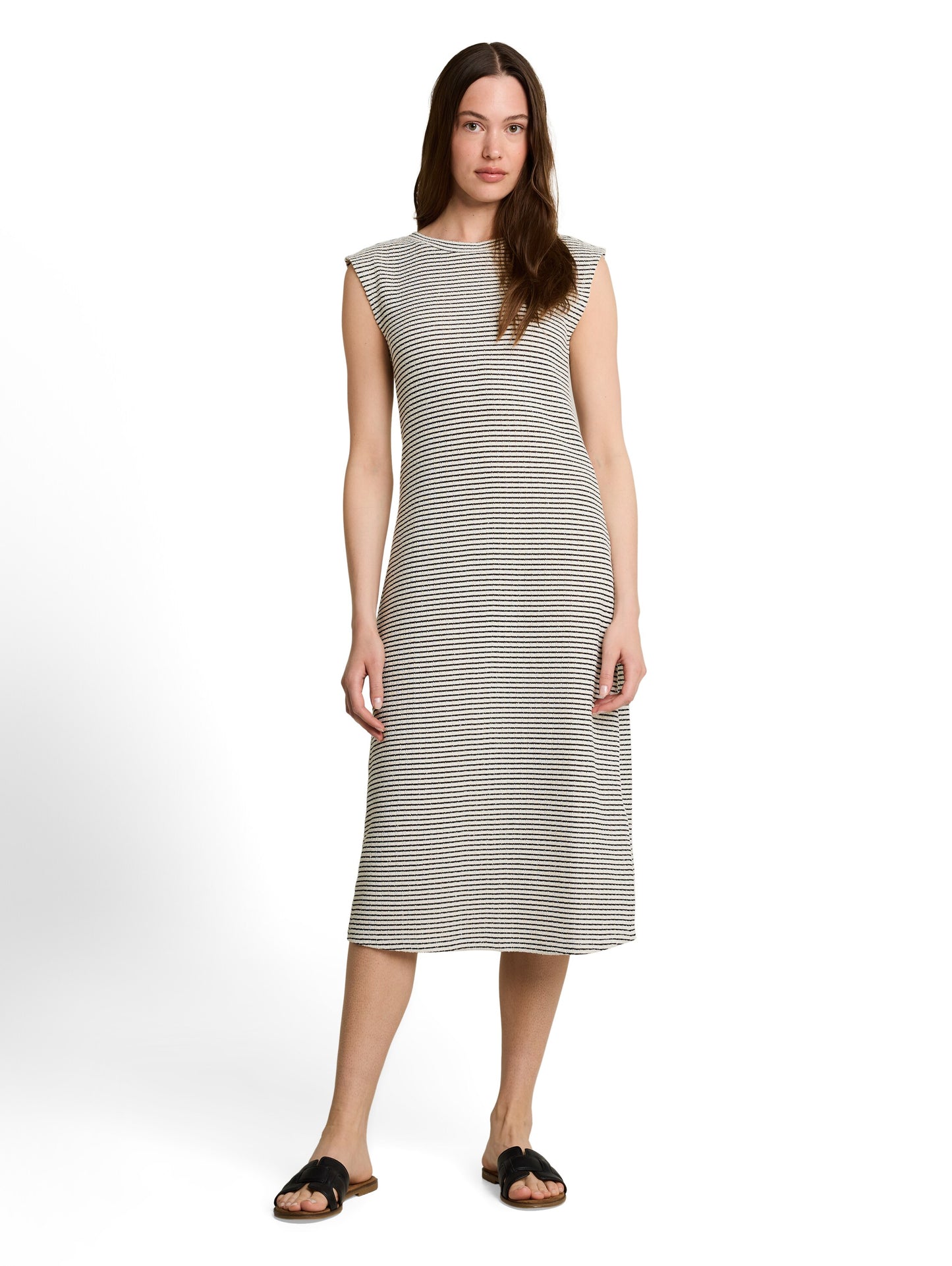 Fitted Jacquard Midi-Kleid