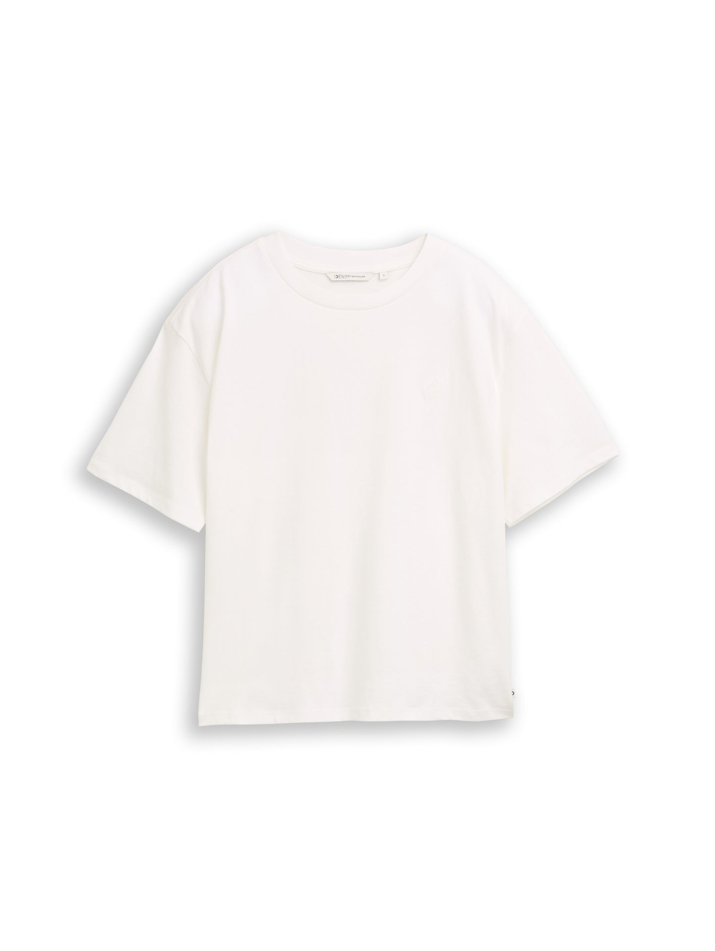 Boxy Fit T-Shirt mit Stickerei