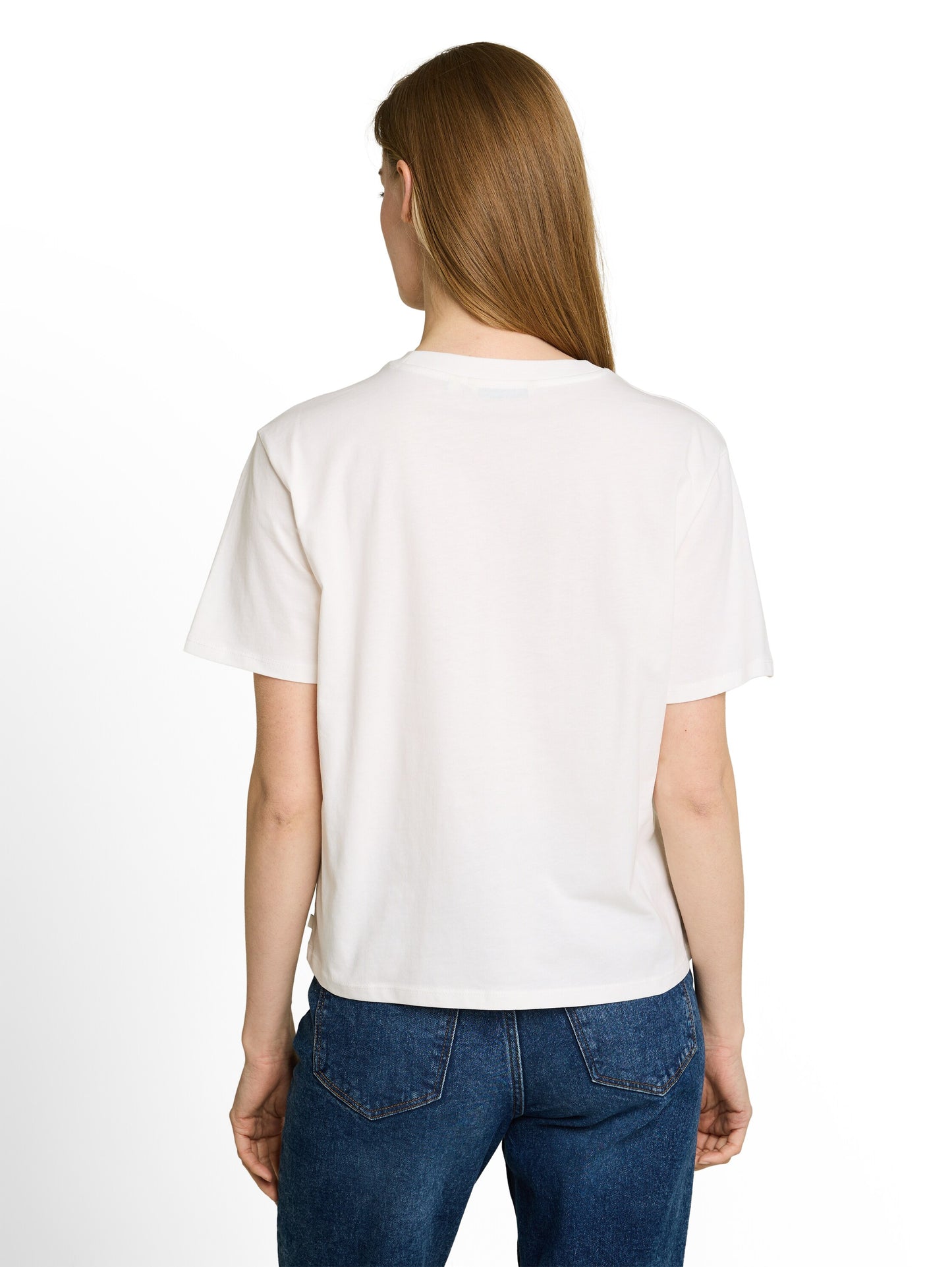 Boxy Fit T-Shirt mit Stickerei