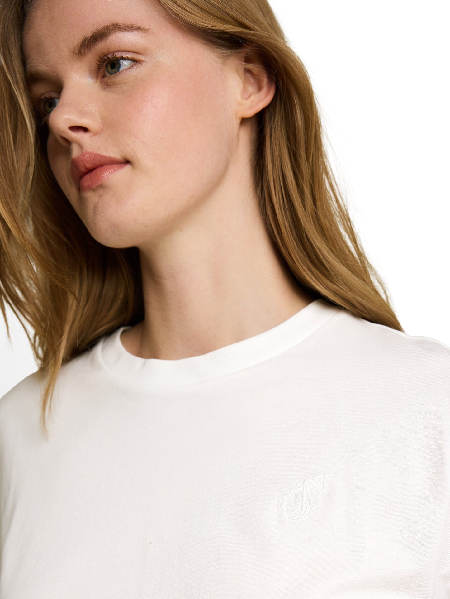 Boxy Fit T-Shirt mit Stickerei