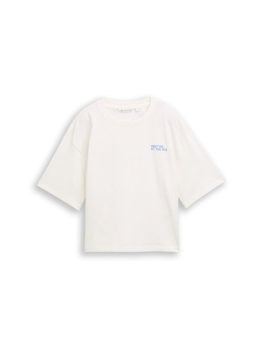 Boxy Fit T-Shirt mit Rückenprint
