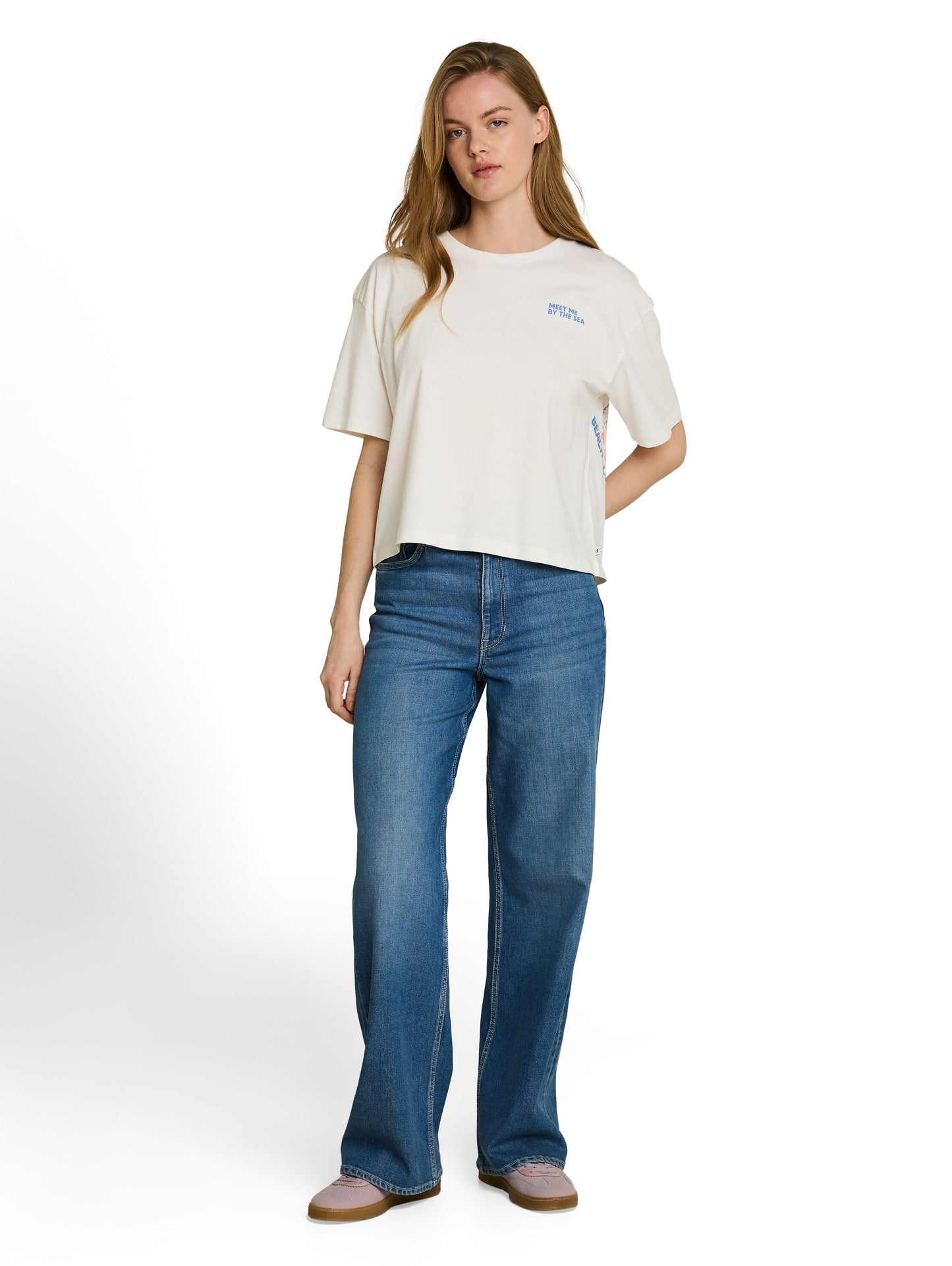 Boxy Fit T-Shirt mit Rückenprint