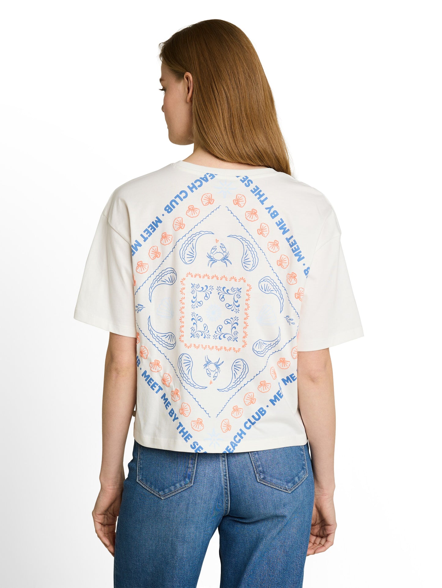 Boxy Fit T-Shirt mit Rückenprint