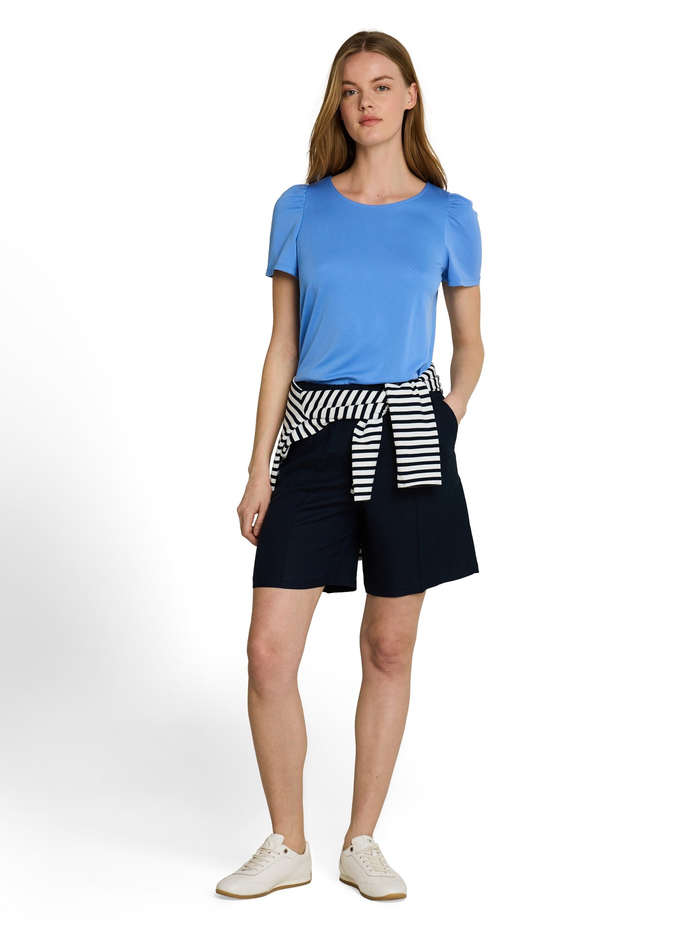 Loose Fit T-Shirt mit Raffungen