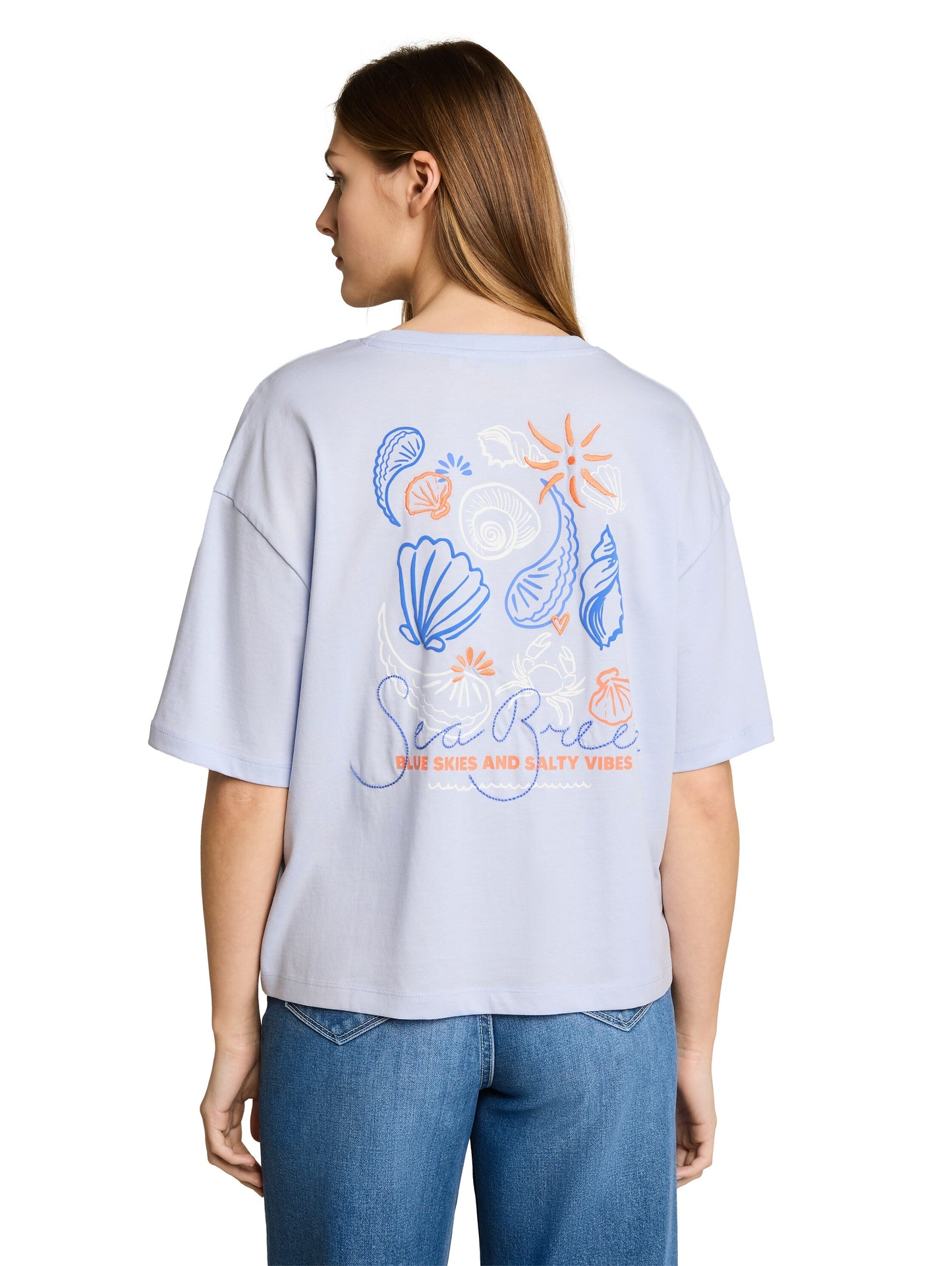 Boxy Fit T-Shirt mit Rückenprint
