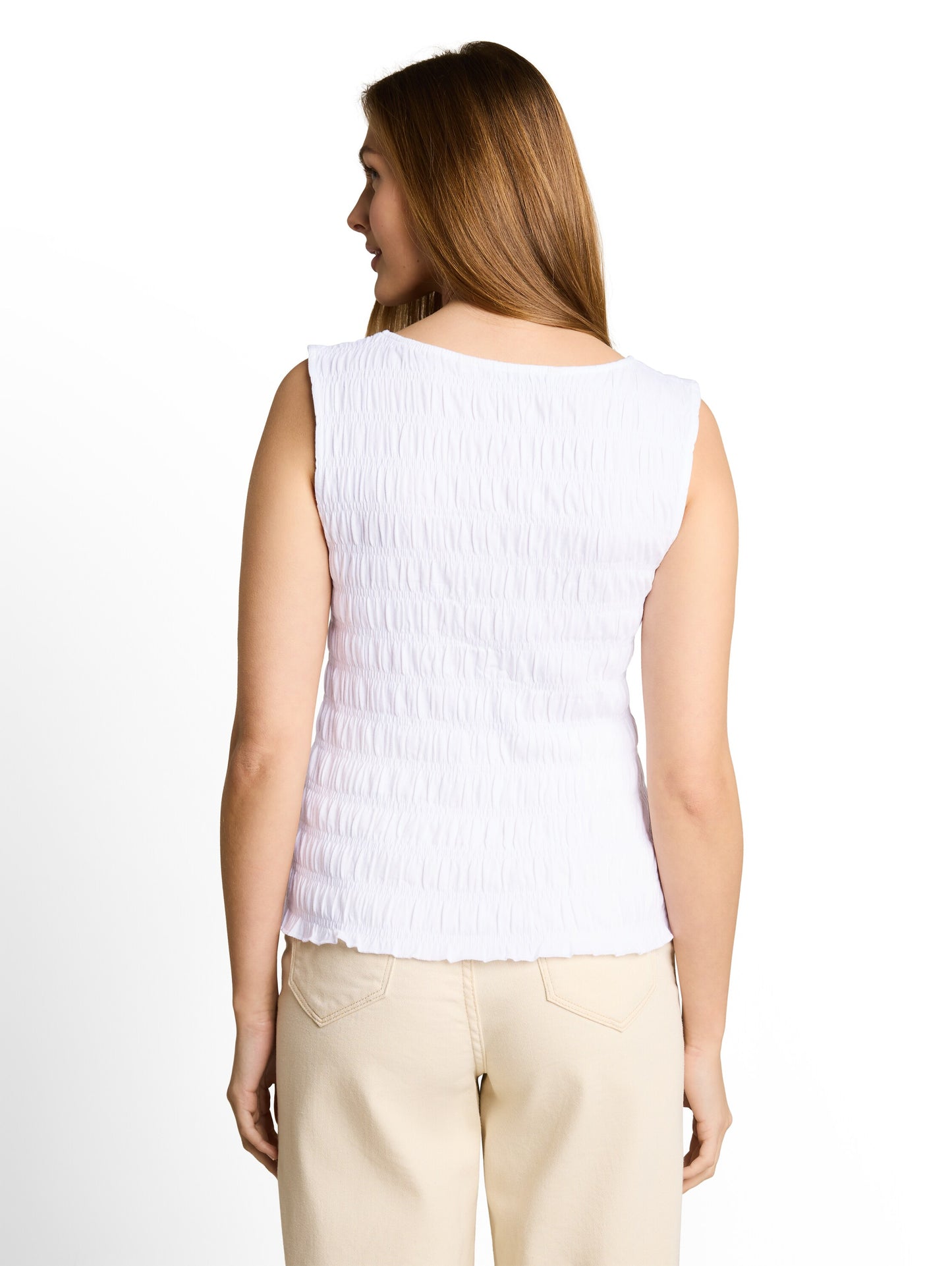 Smock Top mit Stretch