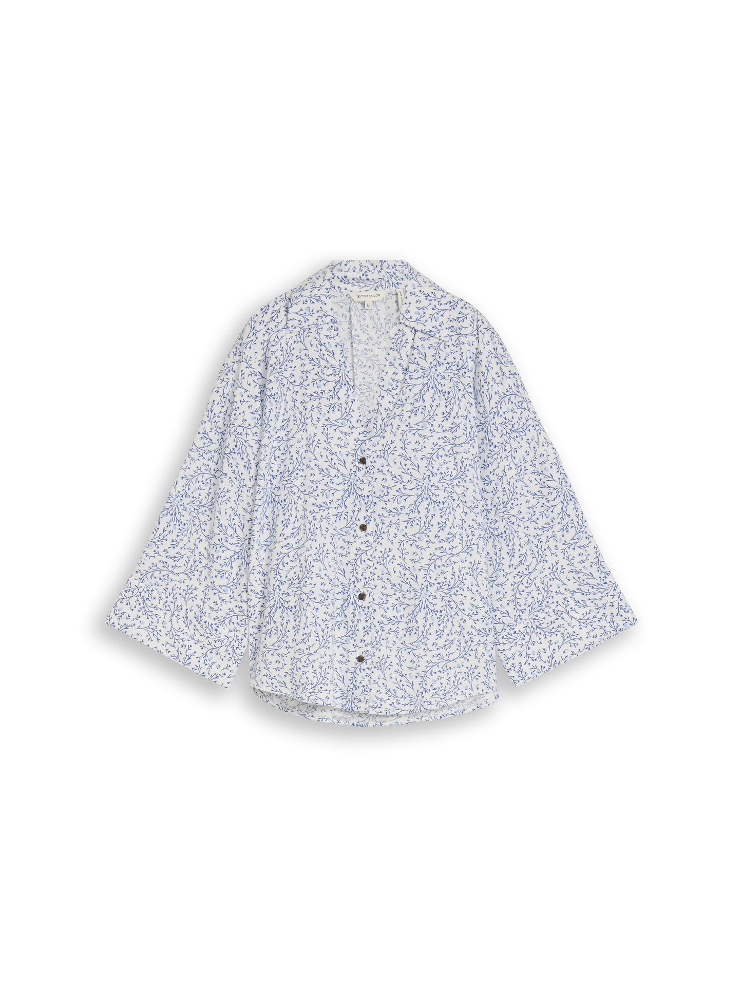Oversize Bluse mit Leinenanteil