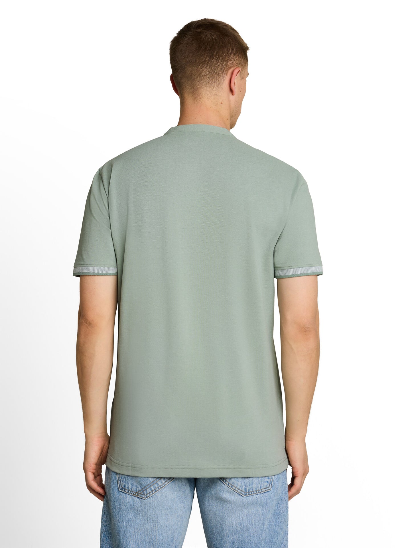 Piqué Poloshirt mit Stehkragen