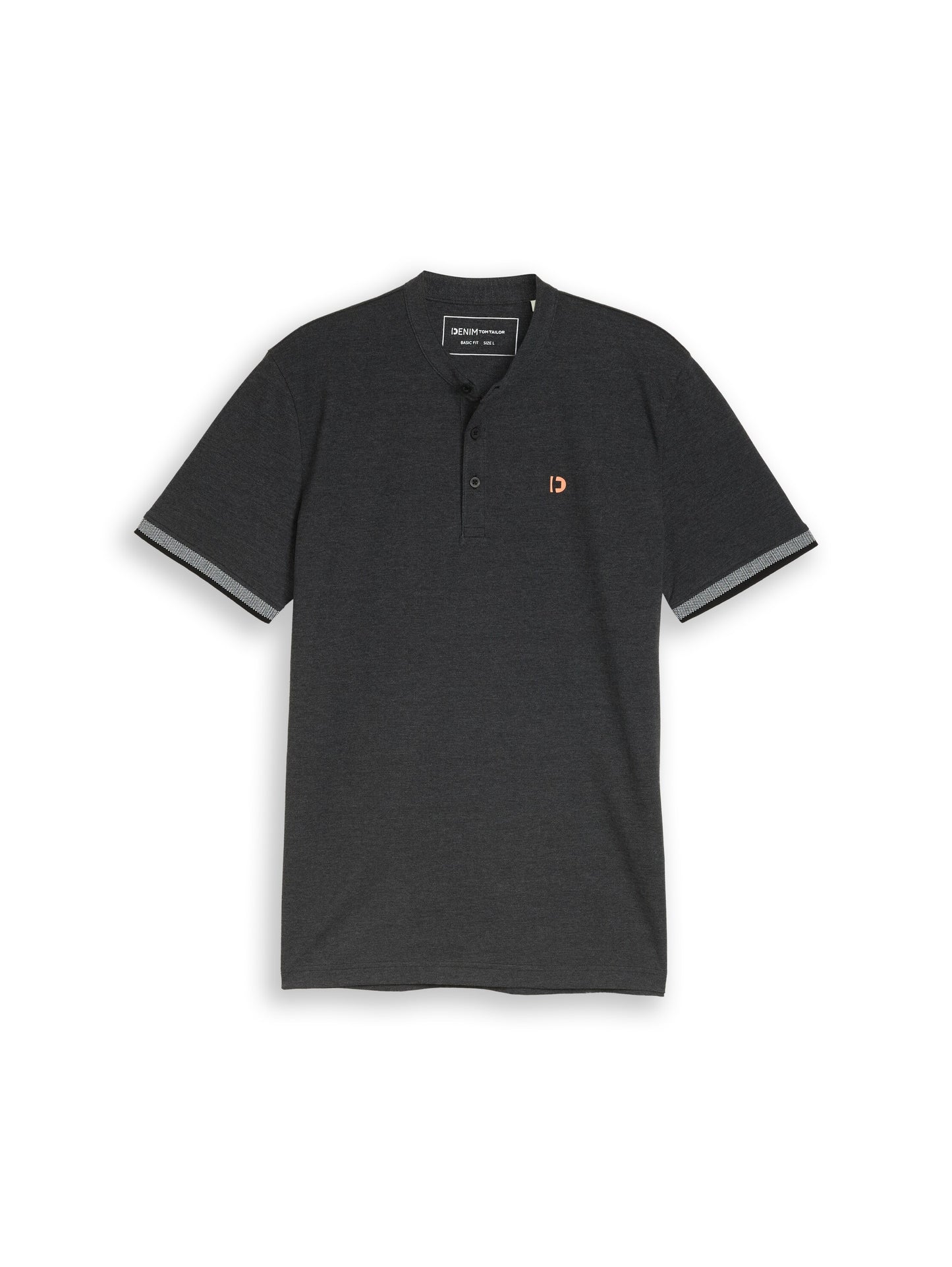Piqué Poloshirt mit Stehkragen