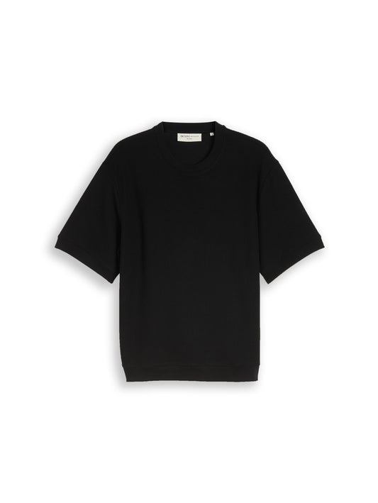 Relaxed Fit T-Shirt im Sweatshirt-Style