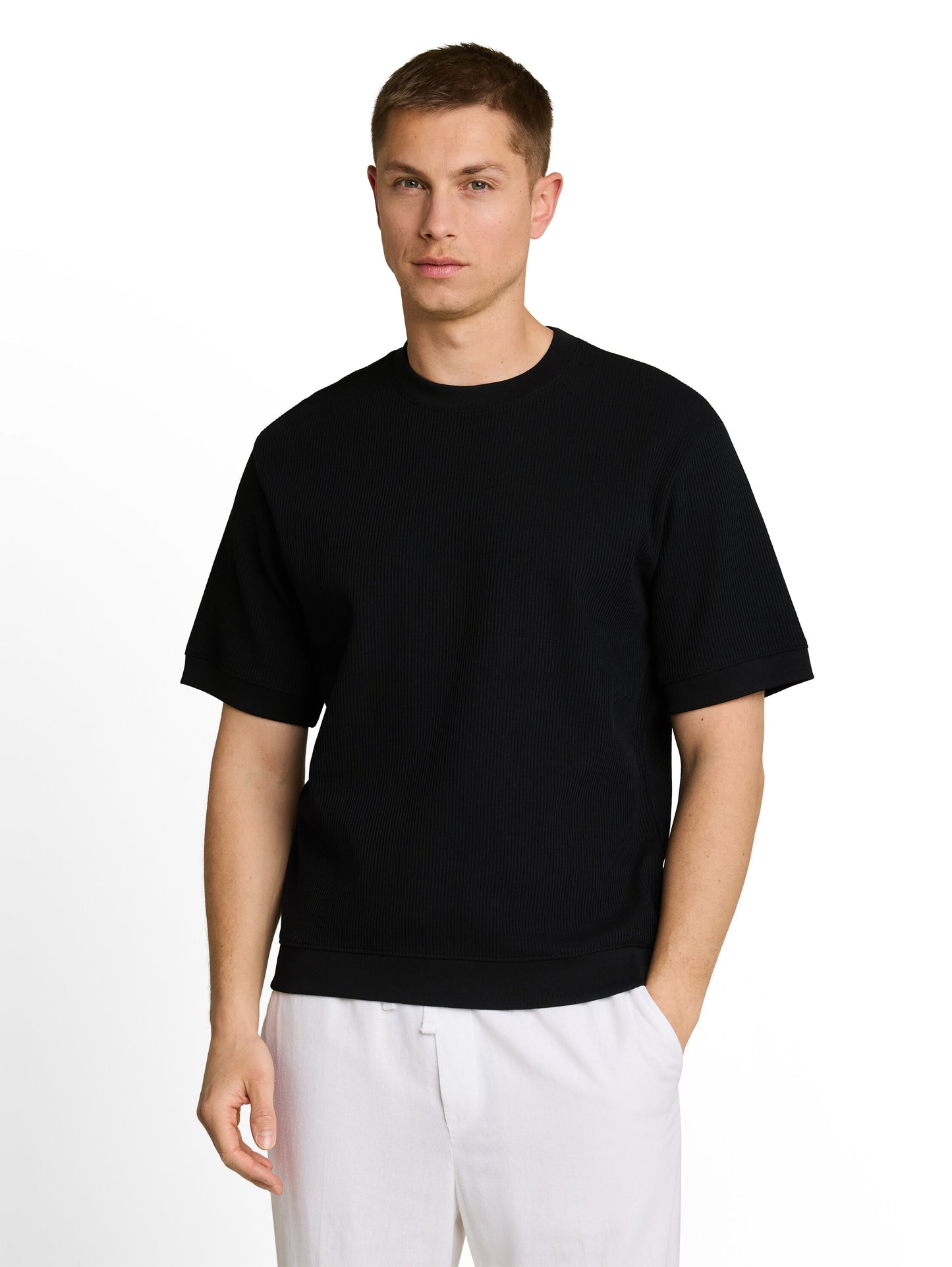 Relaxed Fit T-Shirt im Sweatshirt-Style