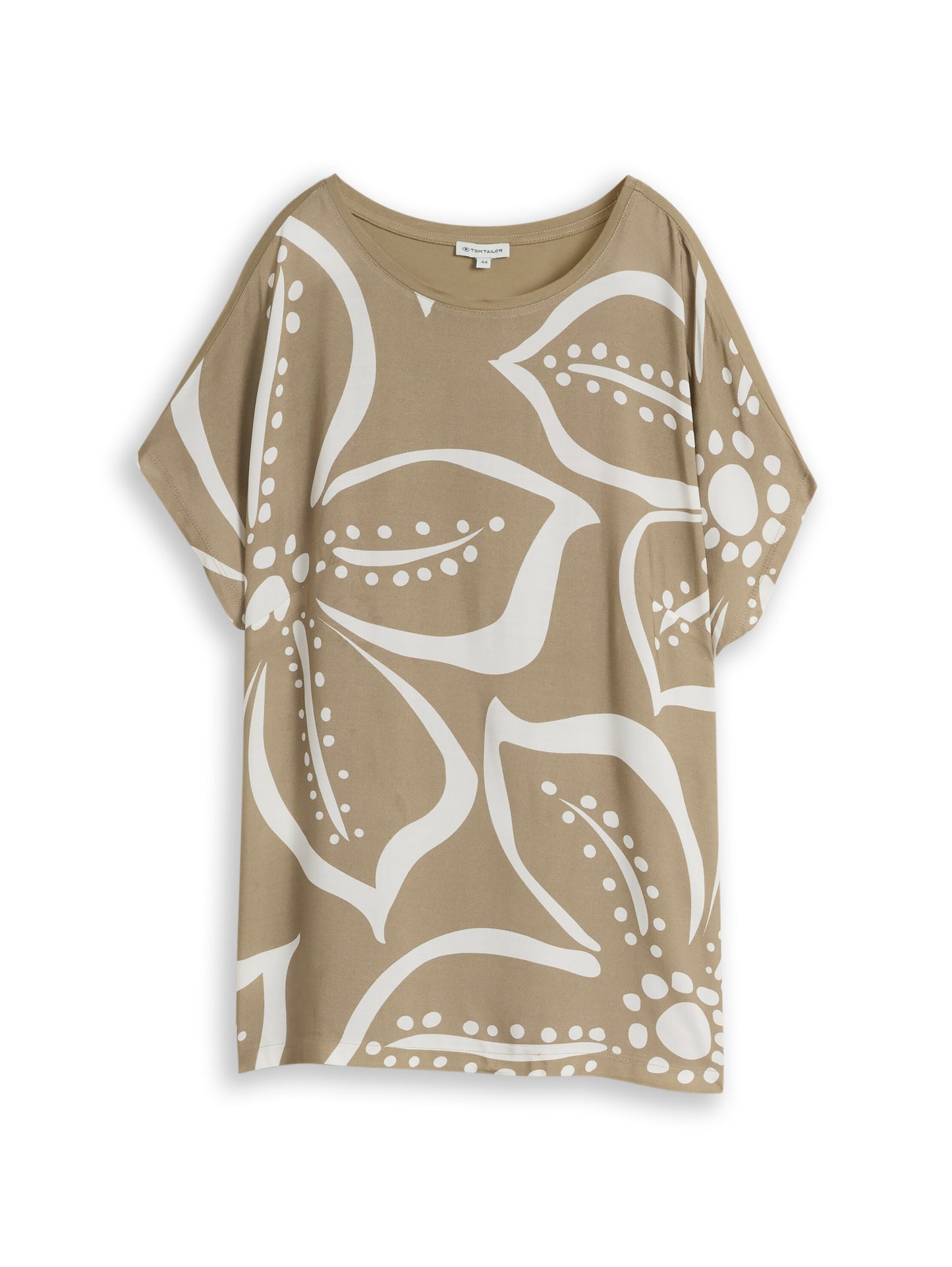 Plus Size - T-Shirt im Material-Mix