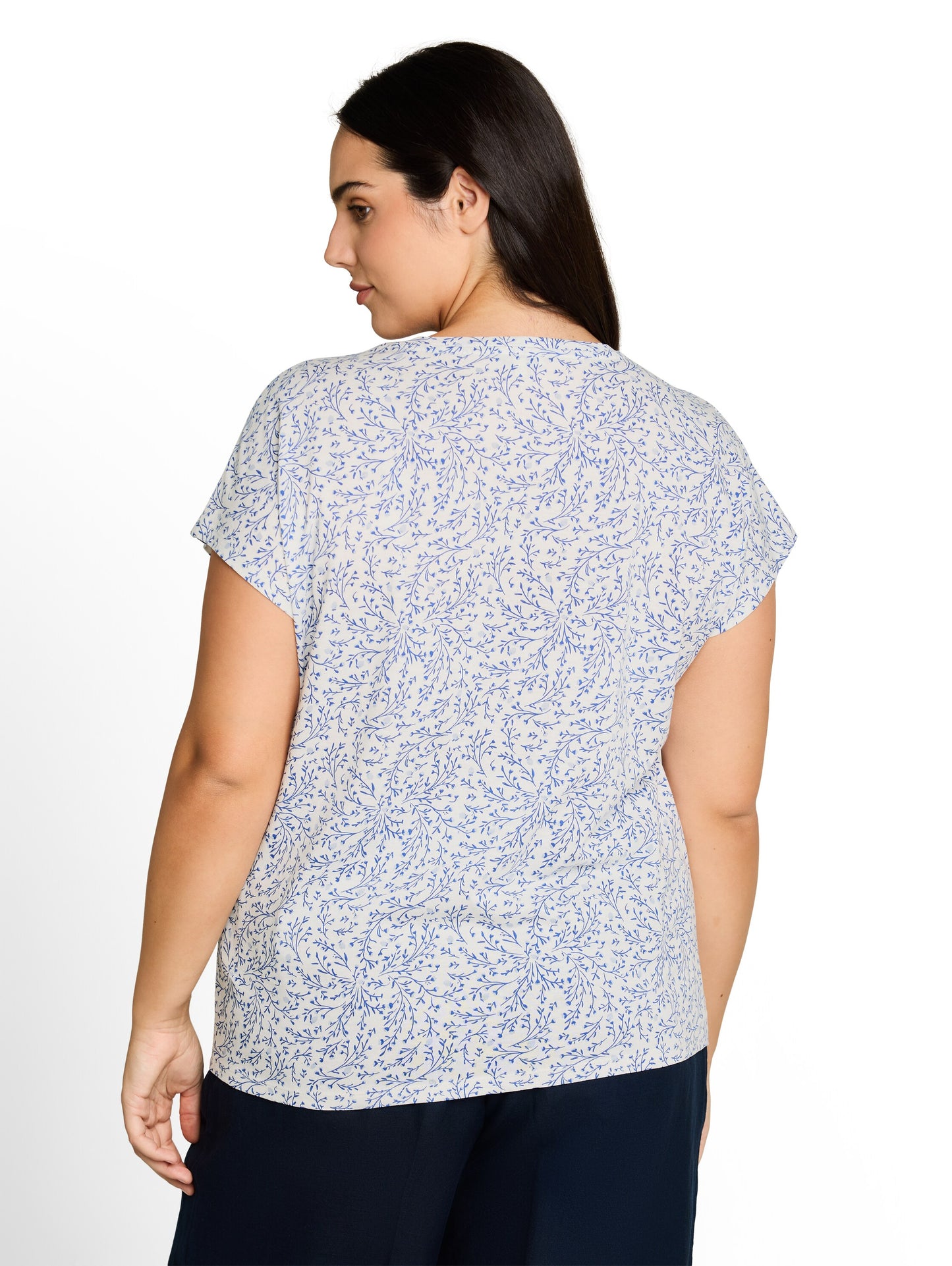 Plus Size - T-Shirt mit Knotendetail