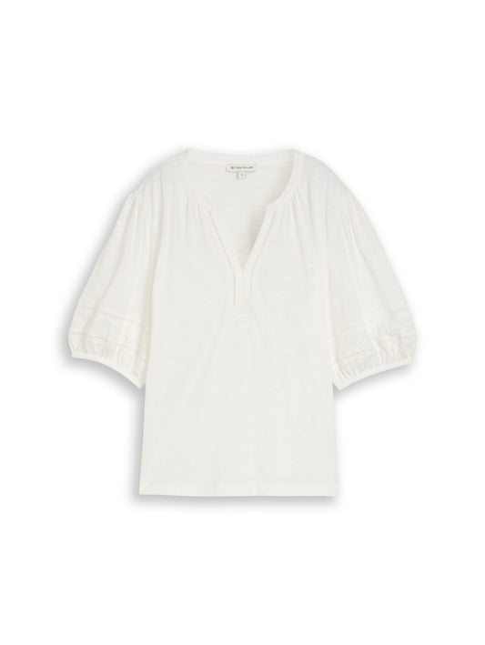 Blusenshirt mit Spitzendetails