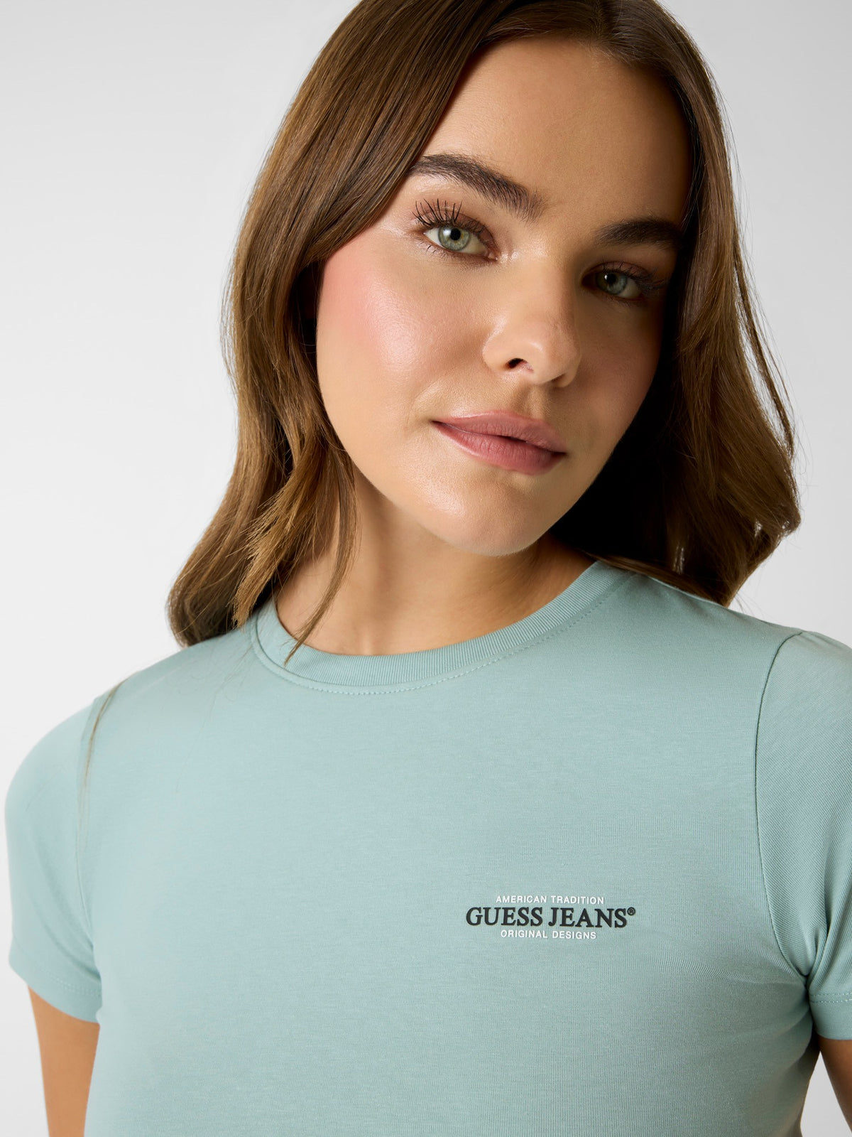 GJ SS CN SLIM MINI AMERICA TEE